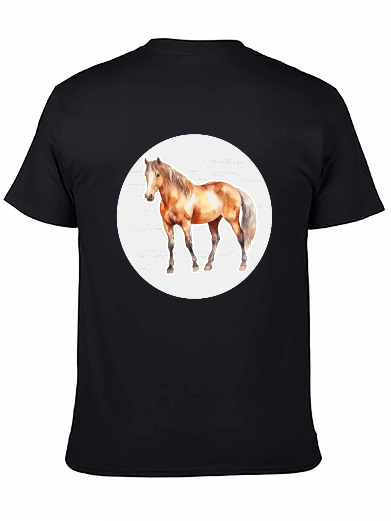 Horse Graphic Tee - Mens Black T-Shirt