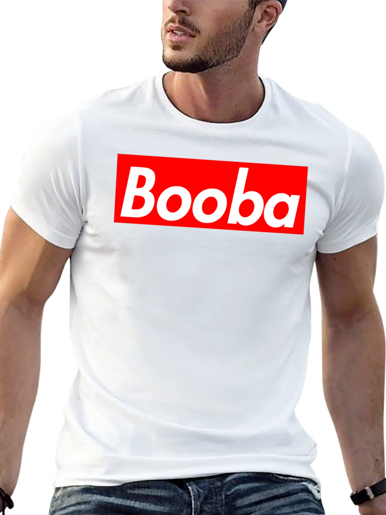 Booba Red Box Logo Black T-Shirt
