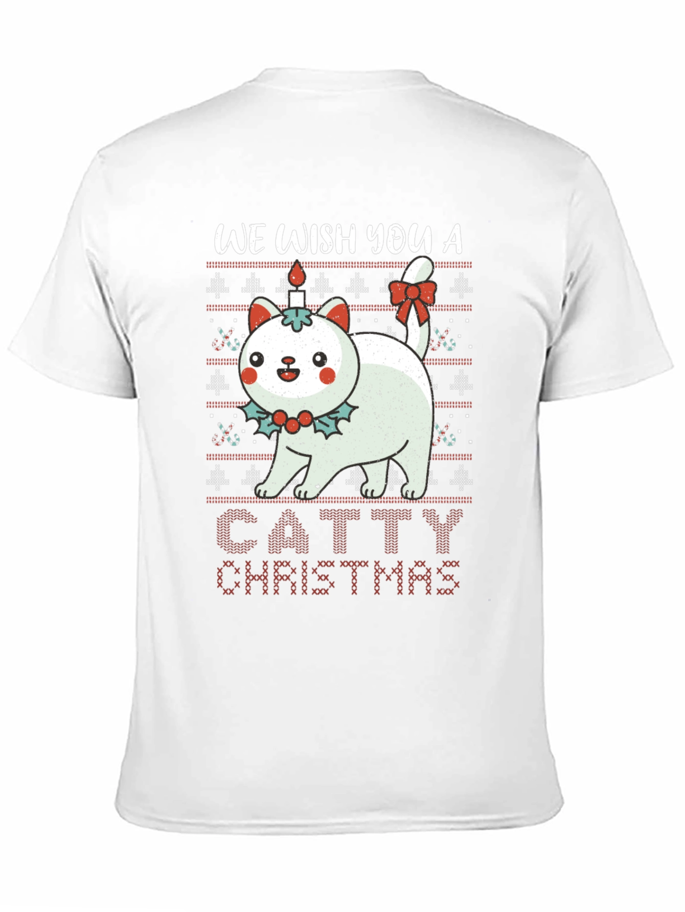 Catty Christmas T-Shirt - Holiday Sweater Design