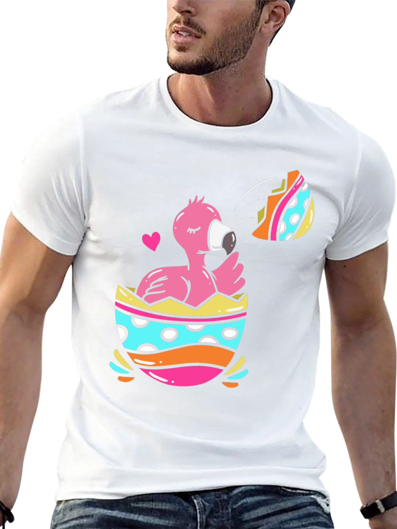 Flamingo Easter Egg T-Shirt