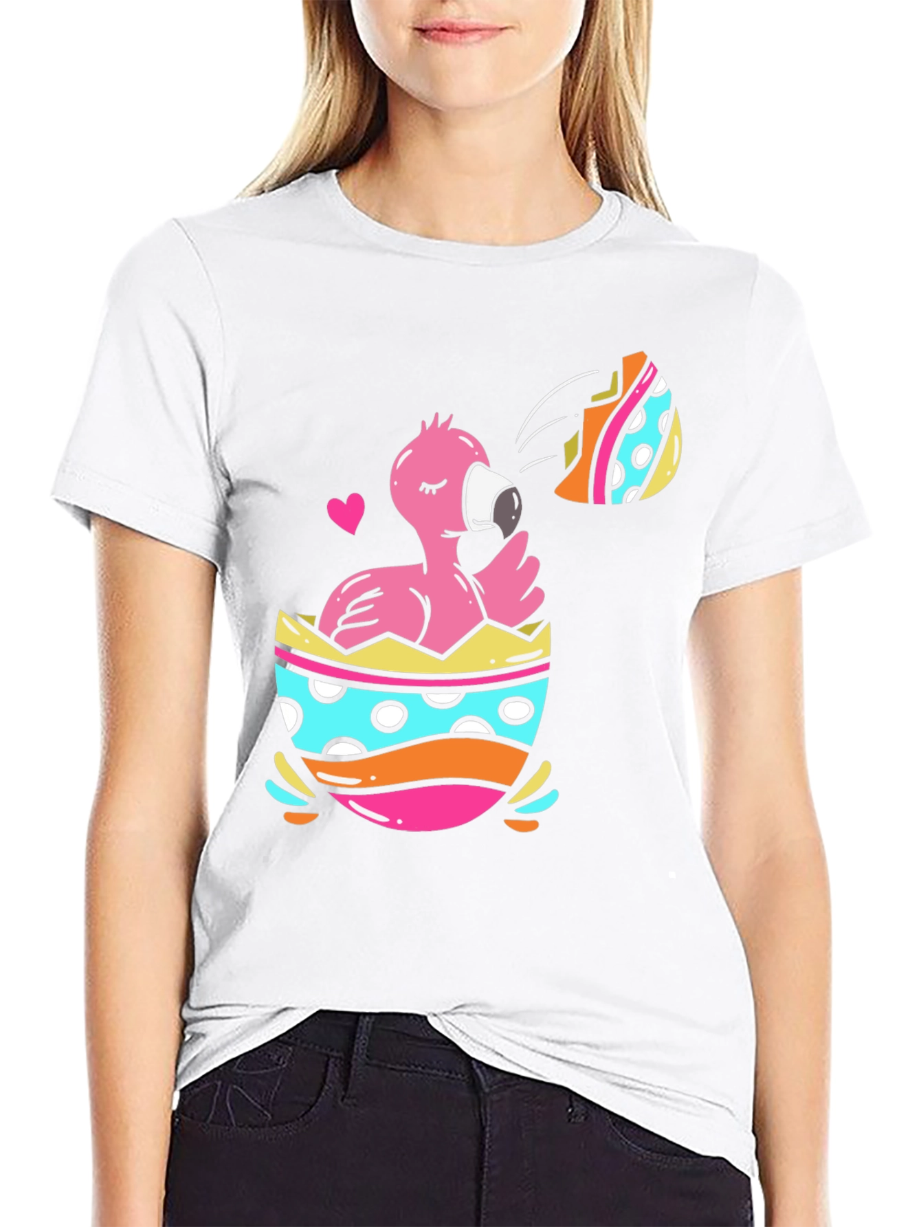 Flamingo Easter Egg T-Shirt