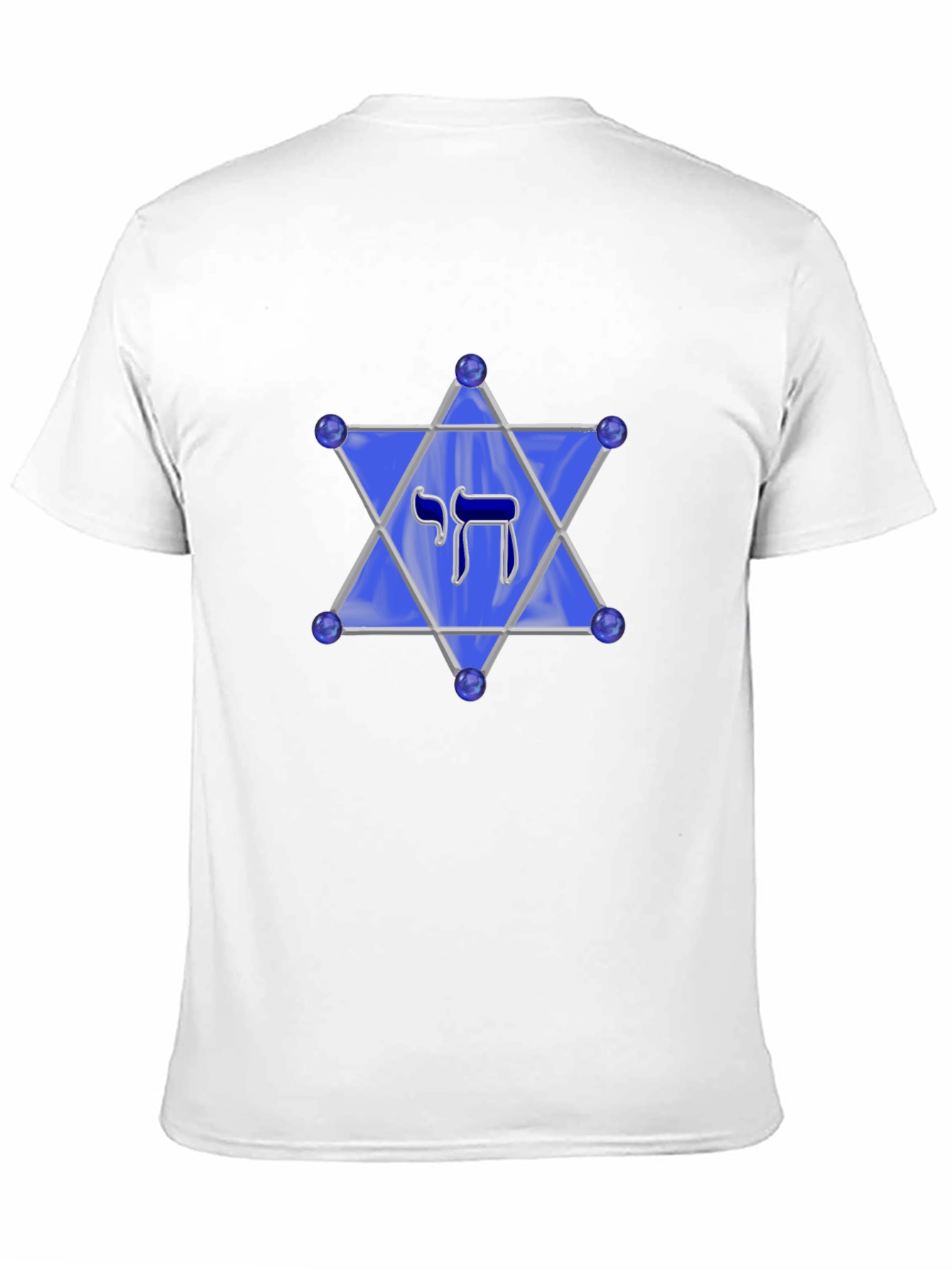 Chai Star of David Mens Black T-Shirt