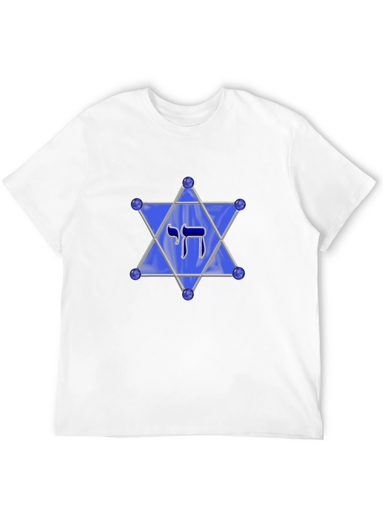Chai Star of David Mens Black T-Shirt