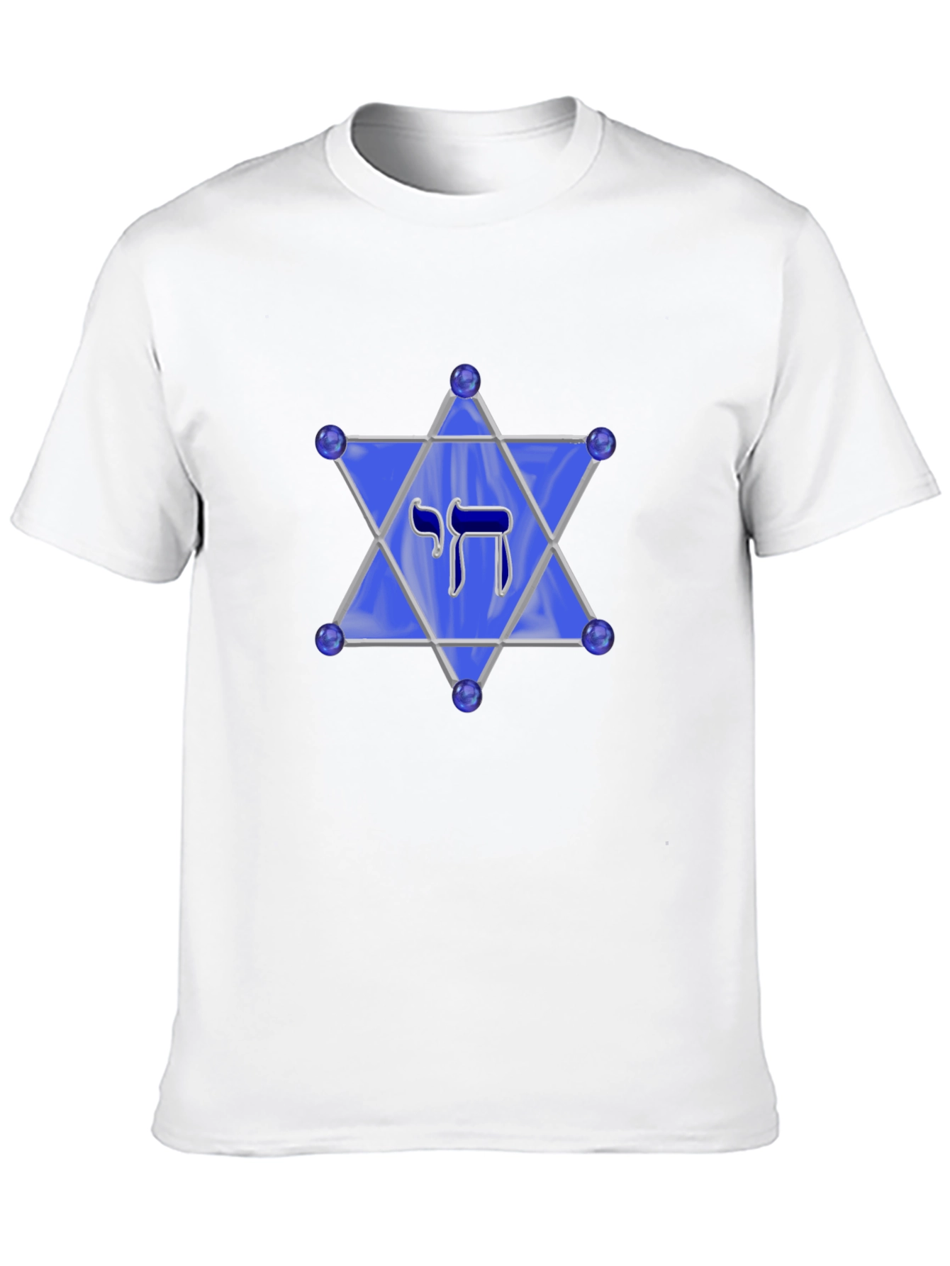 Chai Star of David Mens Black T-Shirt