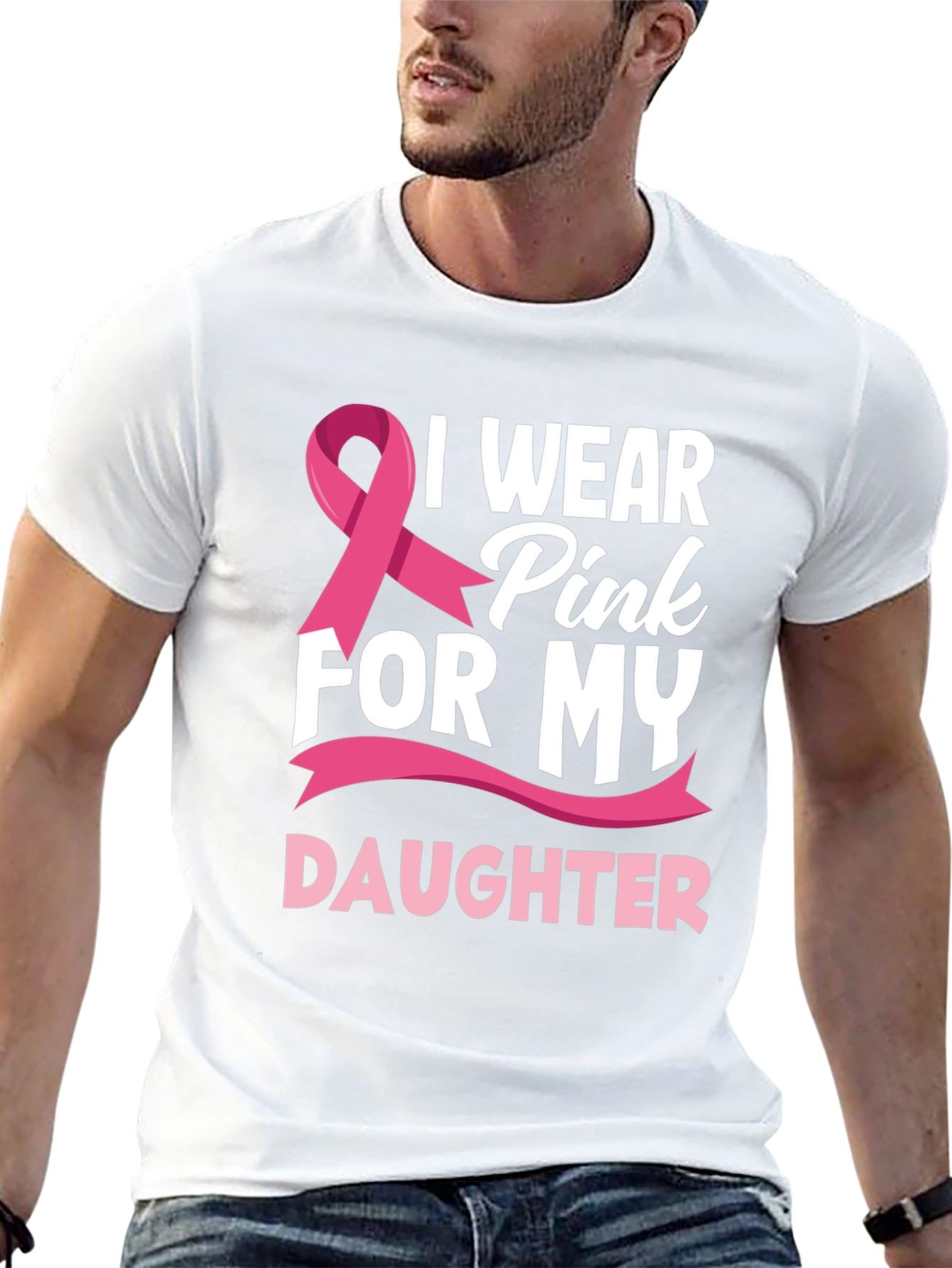 I Wear Pink For My Daughter T-Shirt