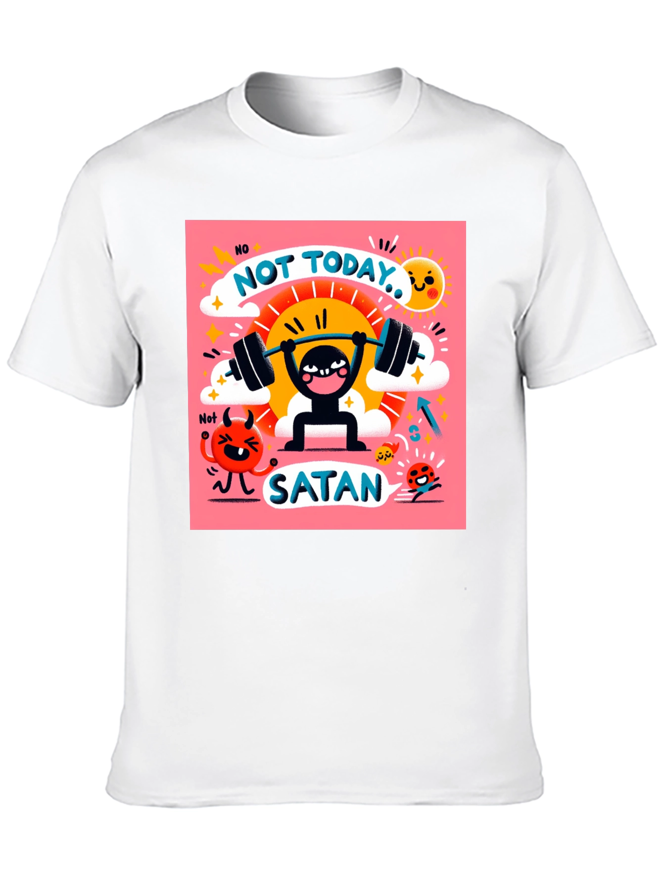 Not Today Satan Graphic T-Shirt
