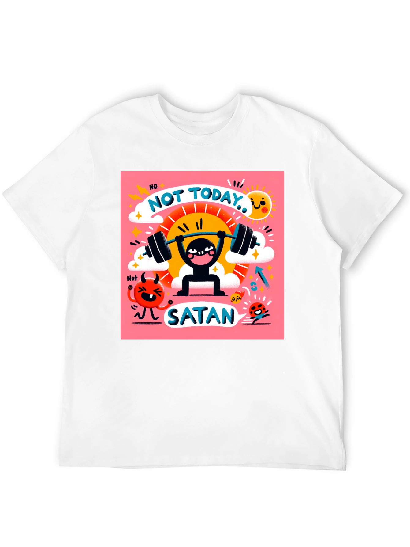 Not Today Satan Graphic T-Shirt