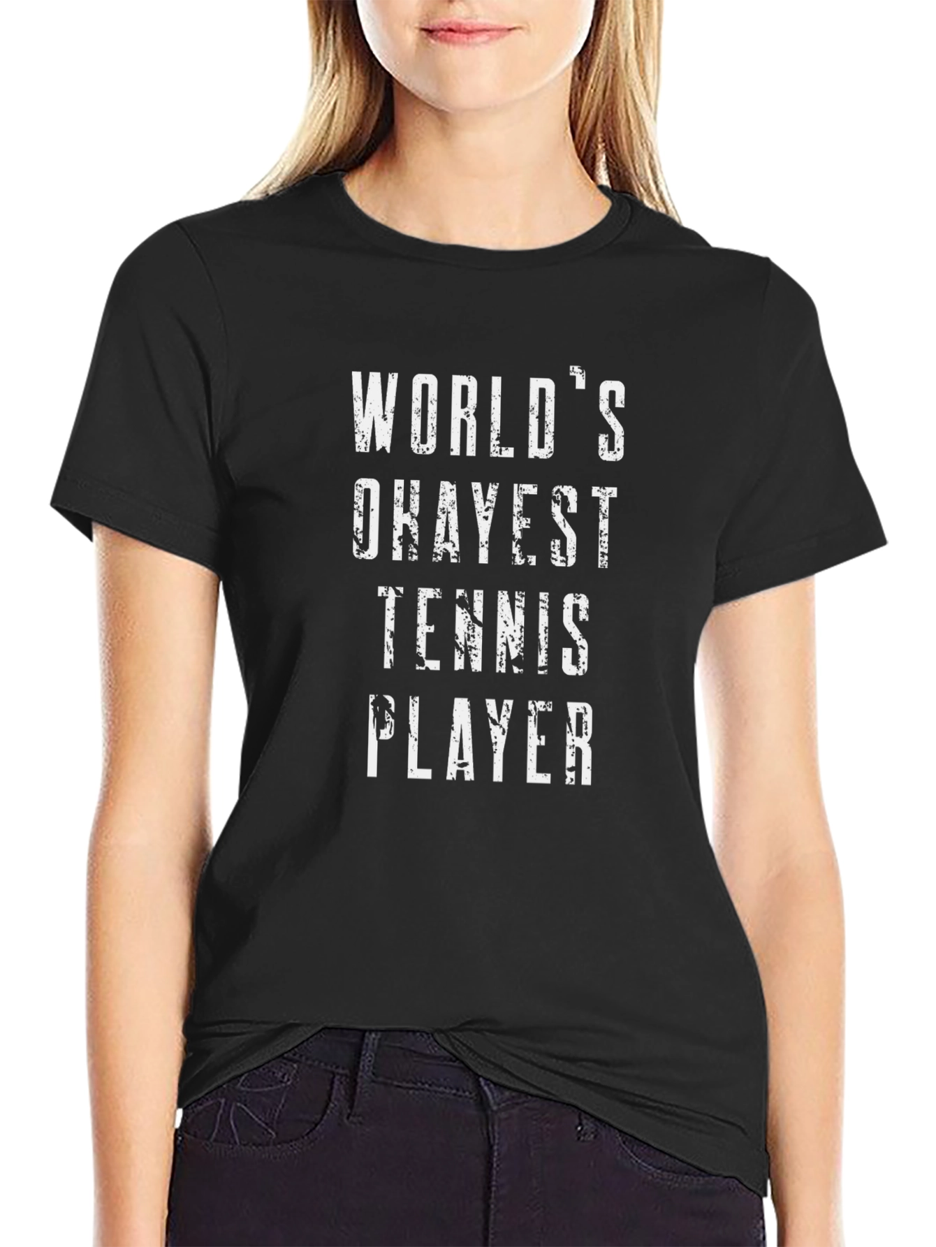 Worlds Okayest Tennis Player Graphic Tee