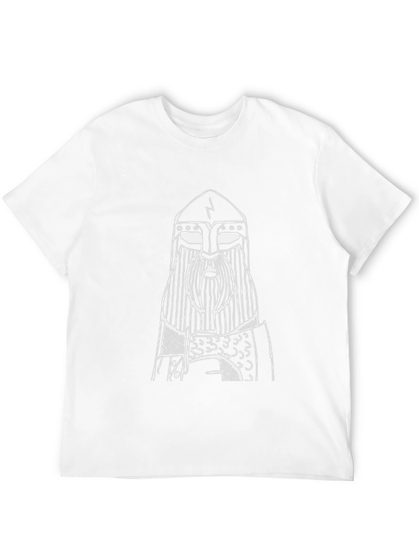 Viking Warrior Graphic Tee - Black Cotton T-Shirt