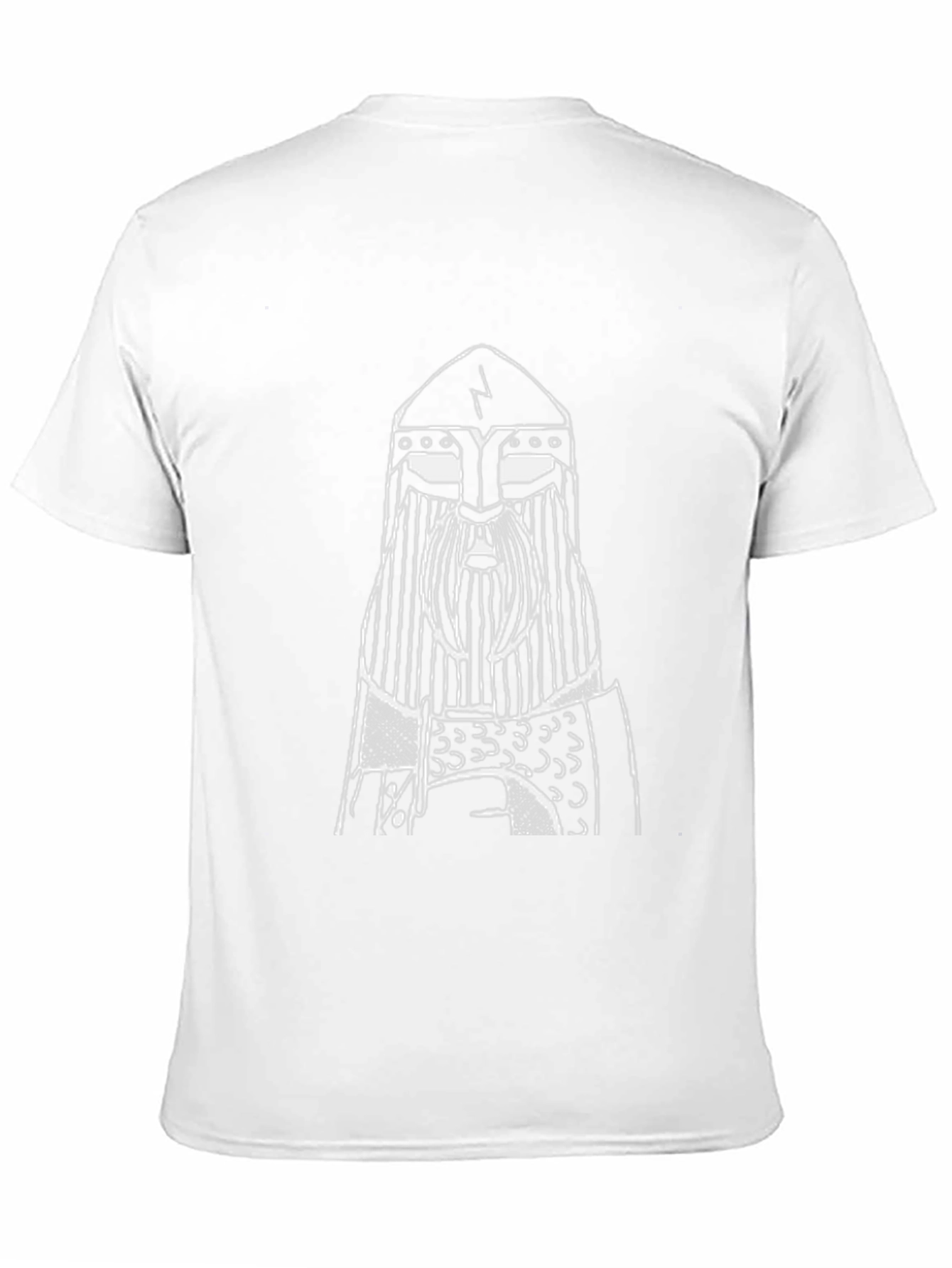 Viking Warrior Graphic Tee - Black Cotton T-Shirt