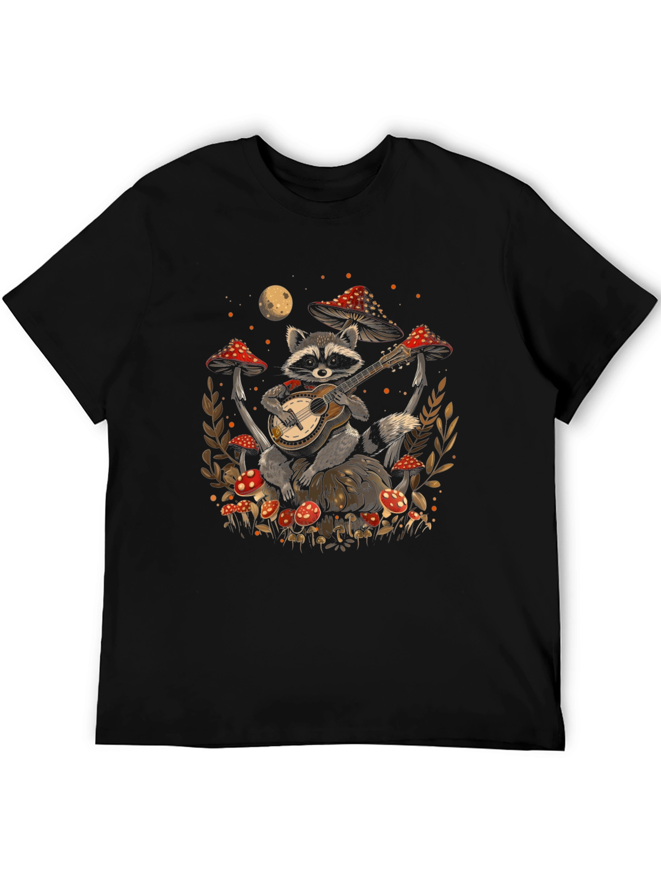 Raccoon Guitarist Graphic Tee