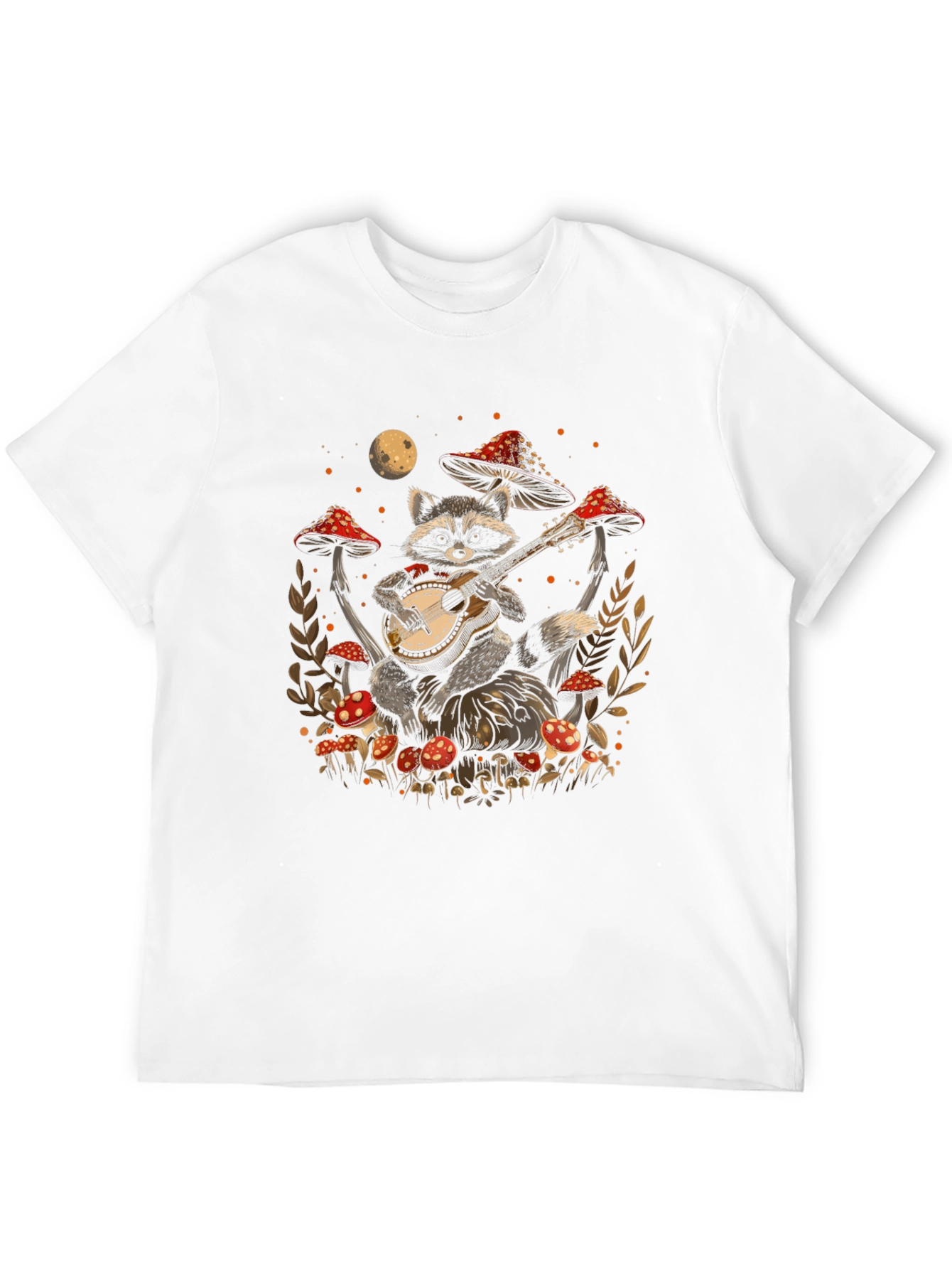 Raccoon Guitarist Graphic Tee