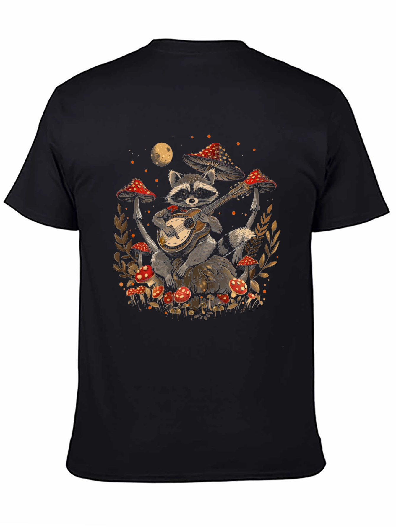 Raccoon Guitarist Graphic Tee