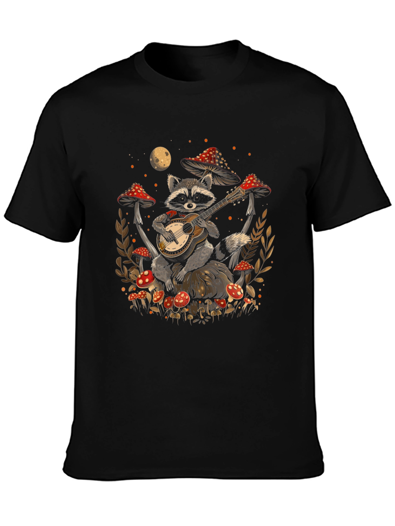 Raccoon Guitarist Graphic Tee