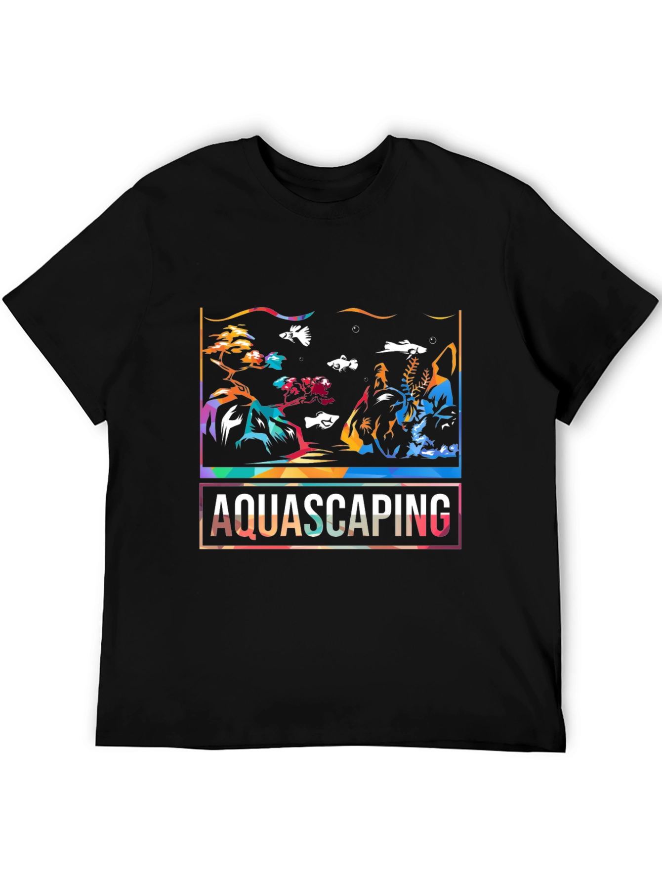 Aquascaping Graphic T-Shirt - Stylish Aquarium Art Tee