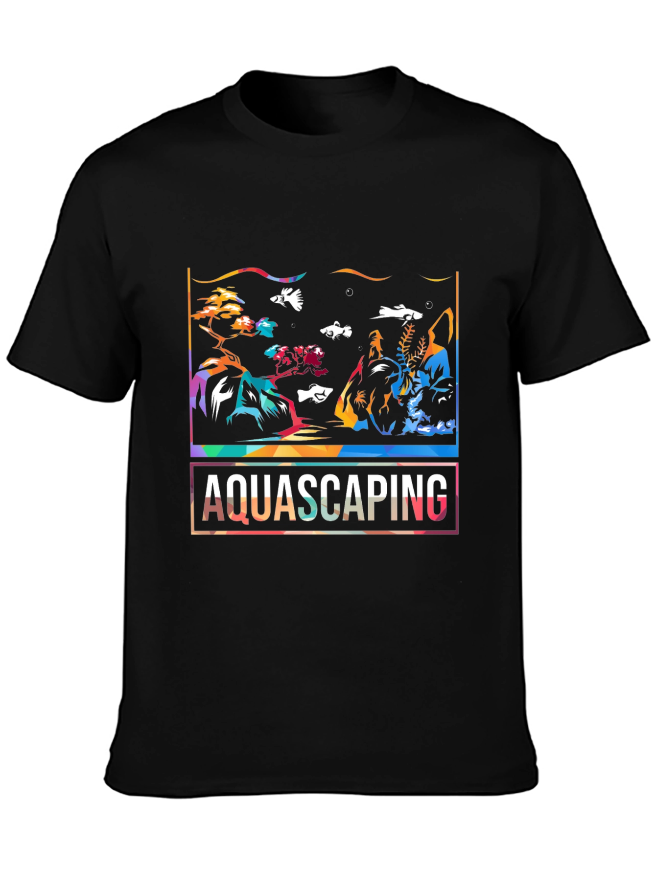 Aquascaping Graphic T-Shirt - Stylish Aquarium Art Tee
