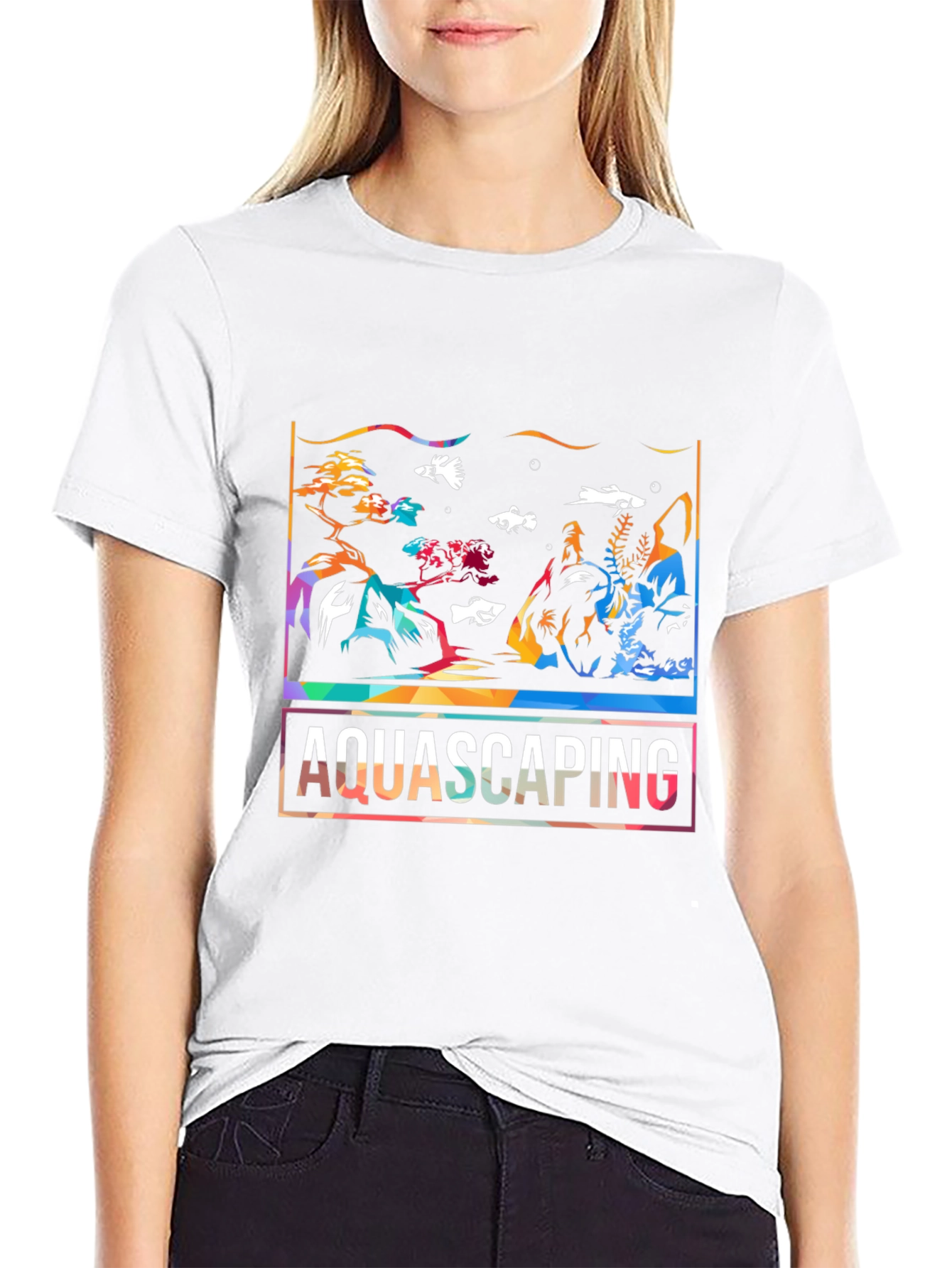 Aquascaping Graphic T-Shirt - Stylish Aquarium Art Tee