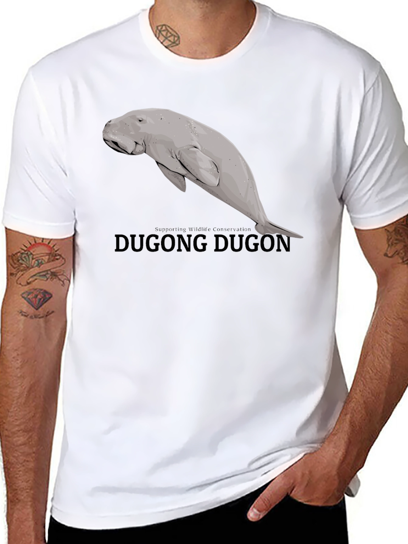 Dugong Graphic Tee - Wildlife Conservation