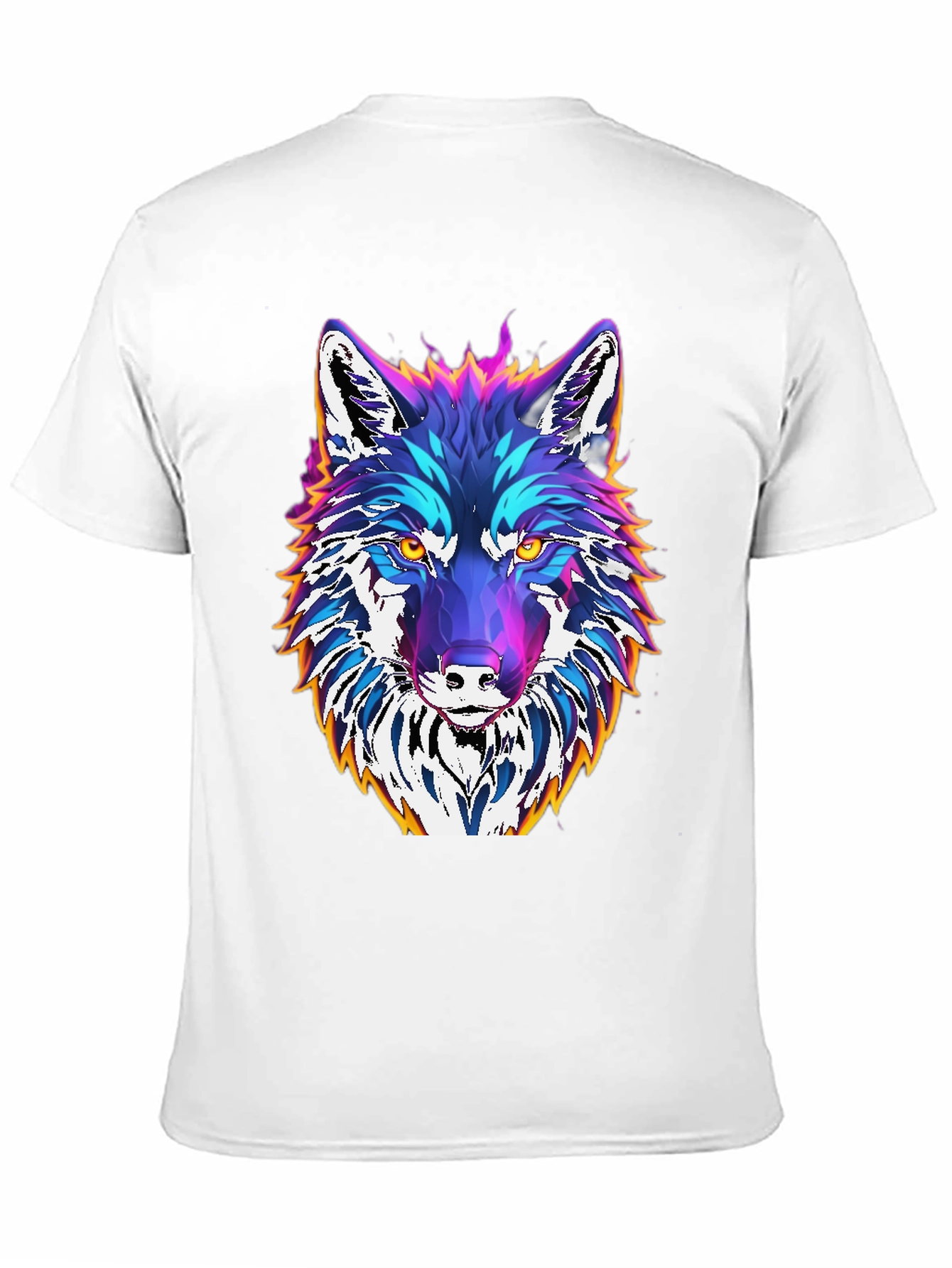 Vibrant Wolf Graphic Tee - Unique Design