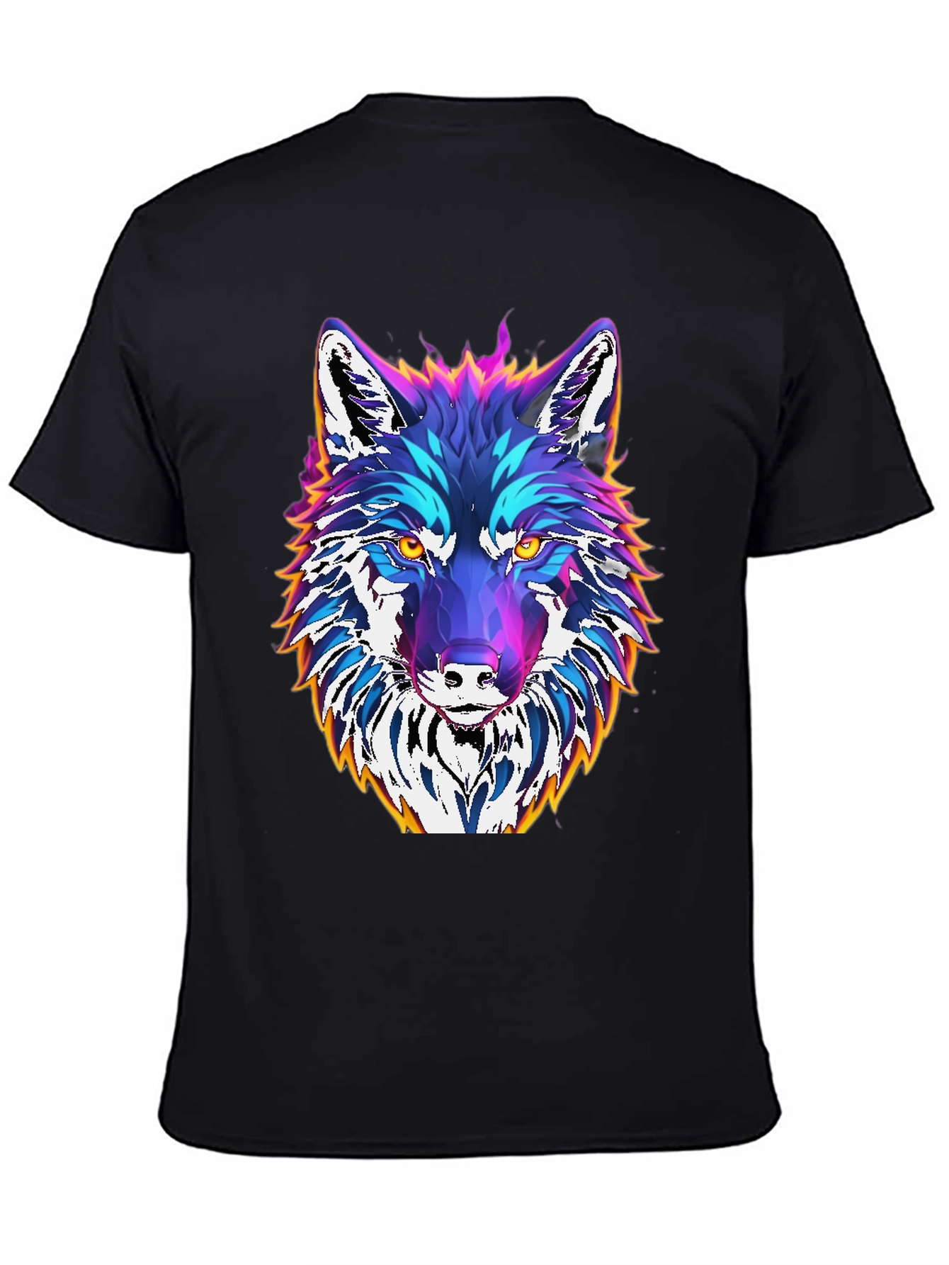 Vibrant Wolf Graphic Tee - Unique Design