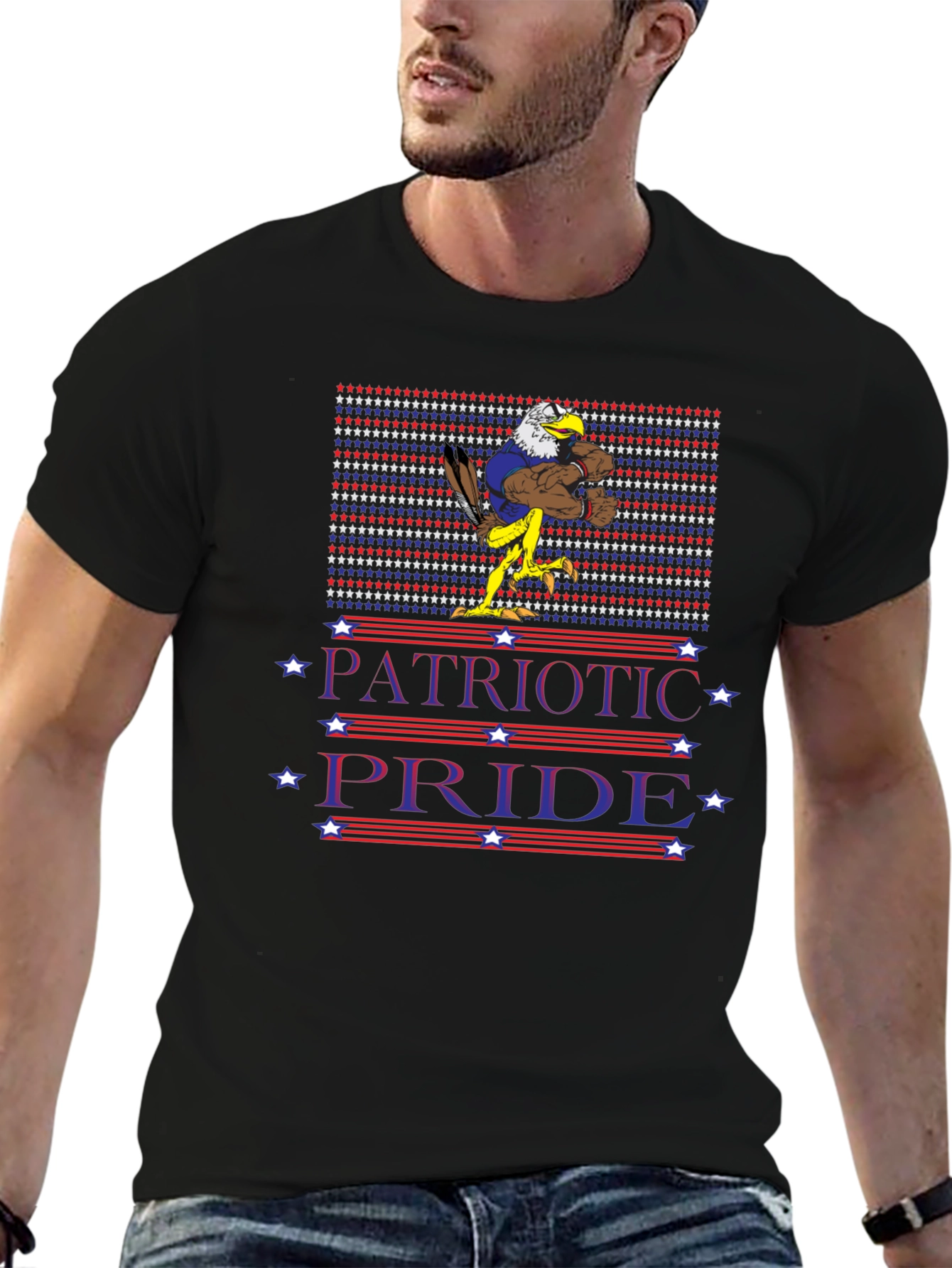 Patriotic Pride Eagle Graphic T-Shirt