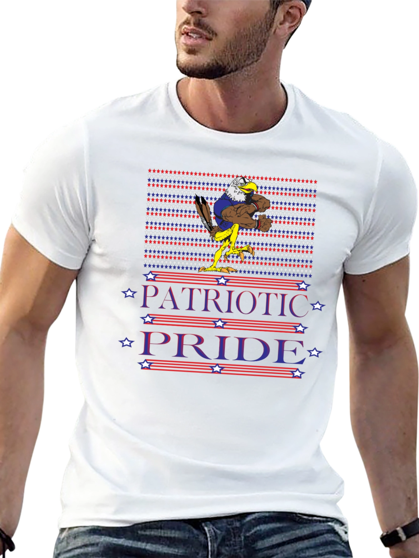 Patriotic Pride Eagle Graphic T-Shirt