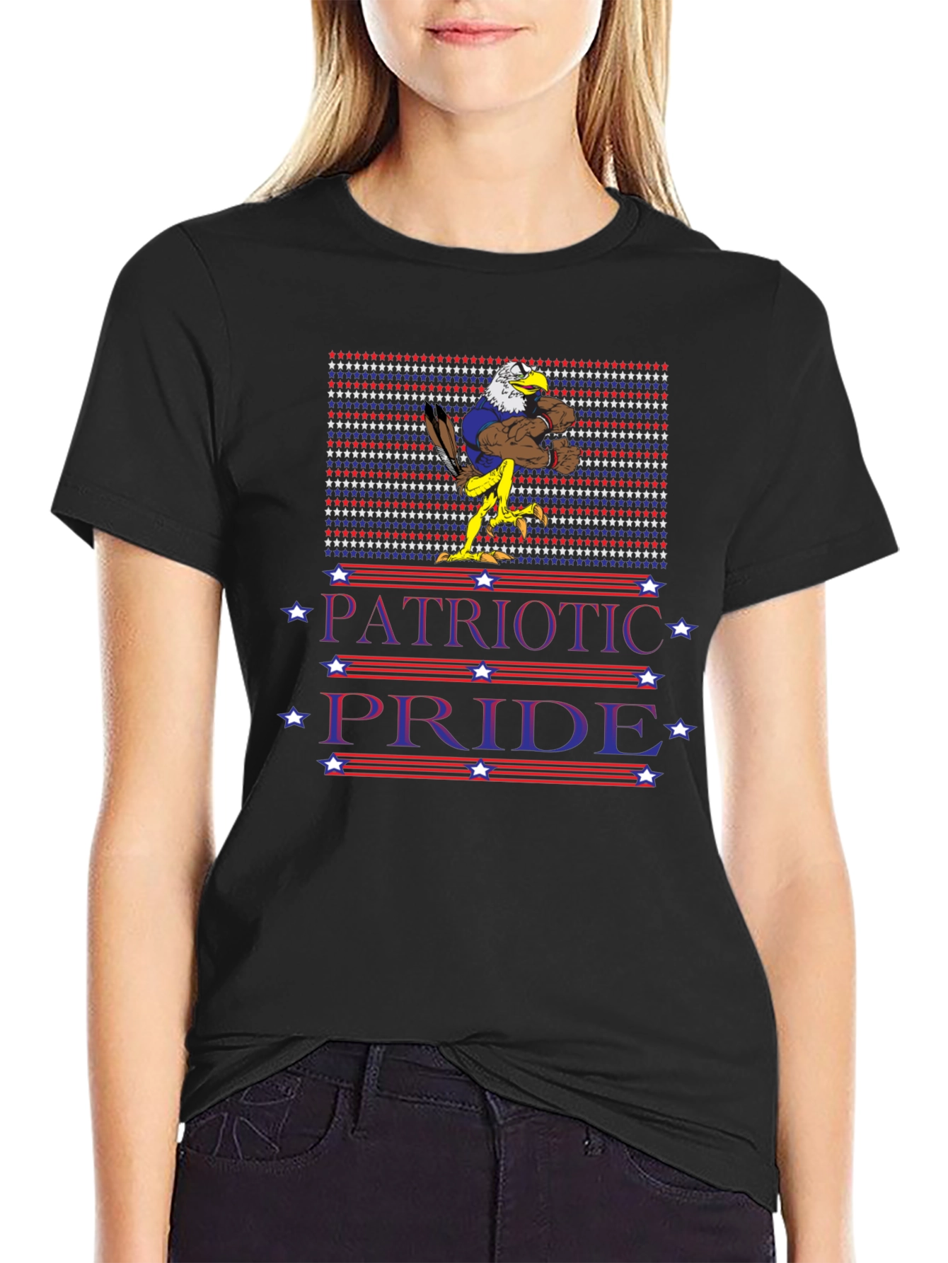 Patriotic Pride Eagle Graphic T-Shirt