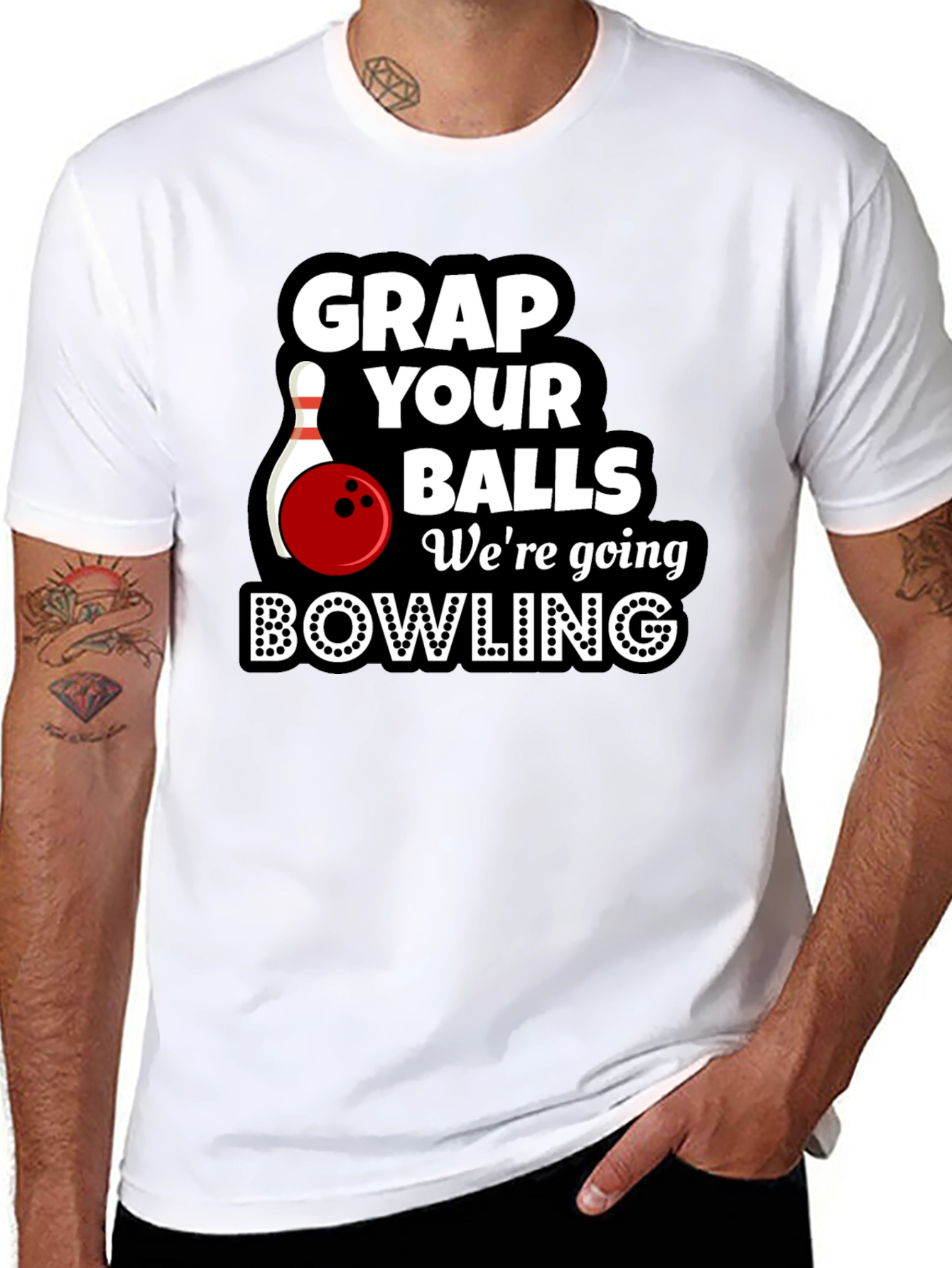 Grap Your Balls Bowling T-Shirt Funny Bowling Tee