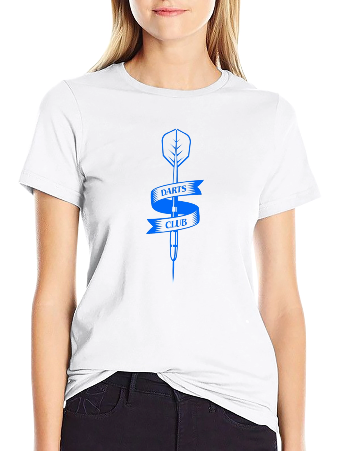 Darts Club Graphic Tee - Stylish Black T-Shirt