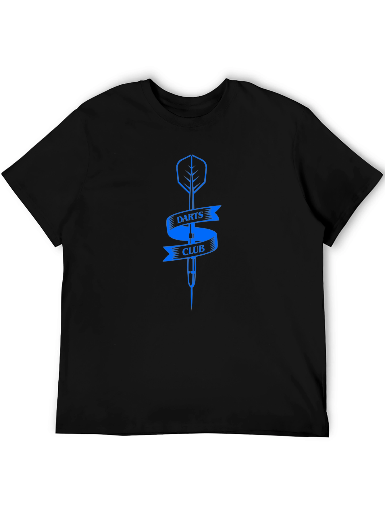 Darts Club Graphic Tee - Stylish Black T-Shirt