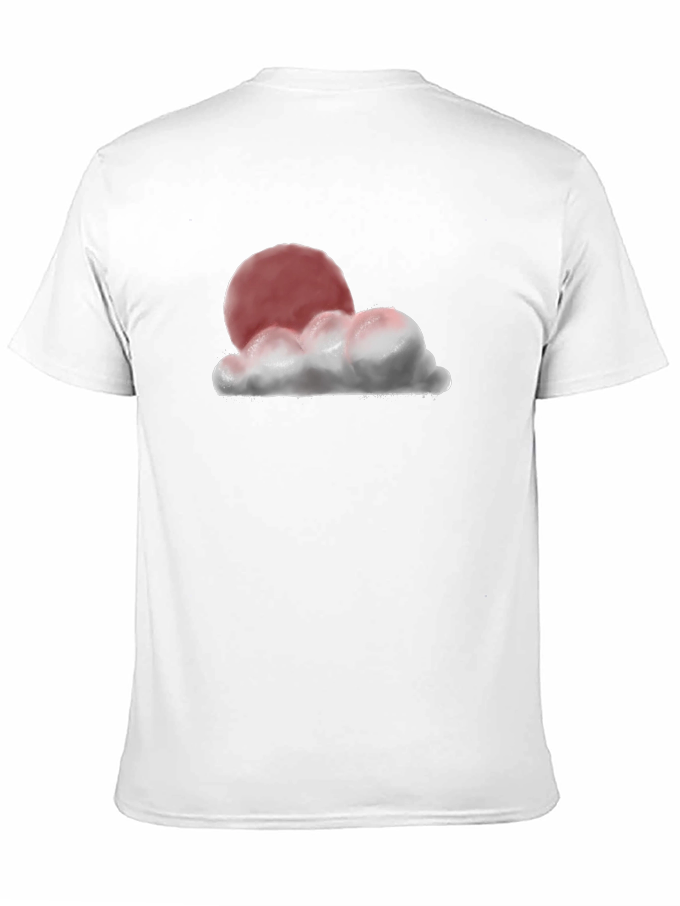 Sunset Cloud Graphic T-Shirt - Relaxed Fit Black Tee