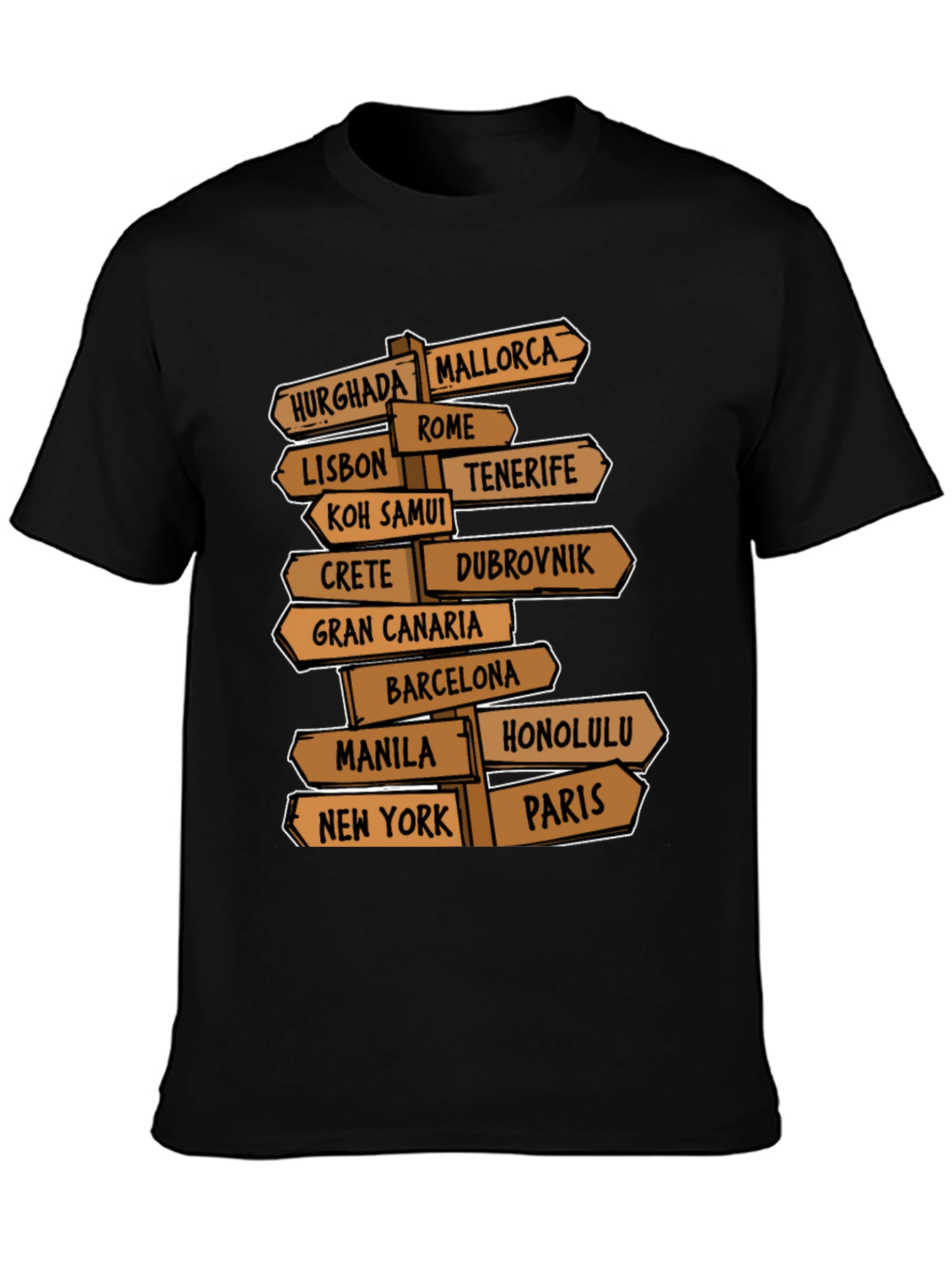 Travel Destination T-Shirt for Globetrotters