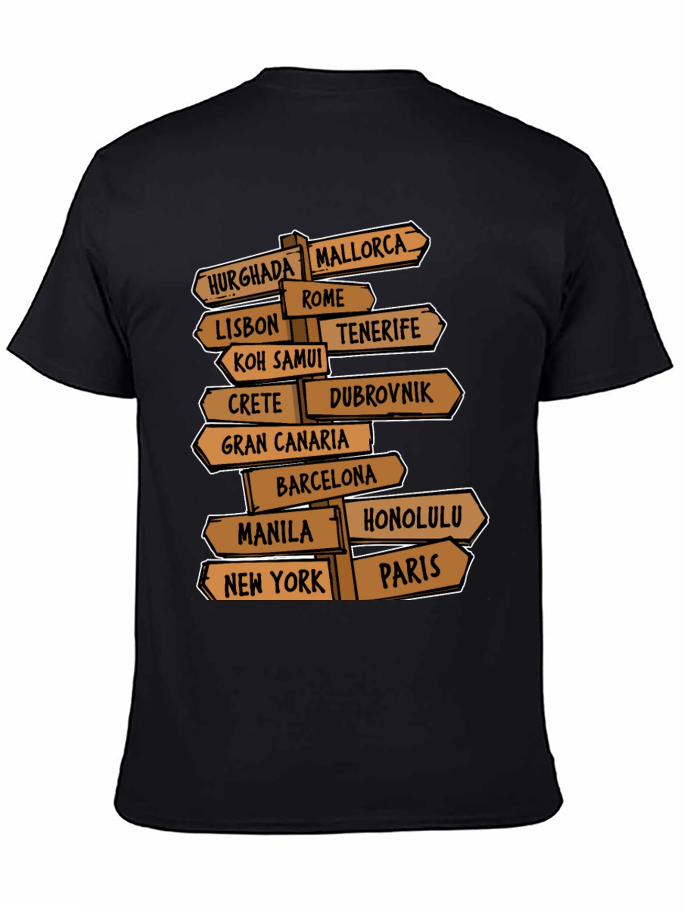 Travel Destination T-Shirt for Globetrotters