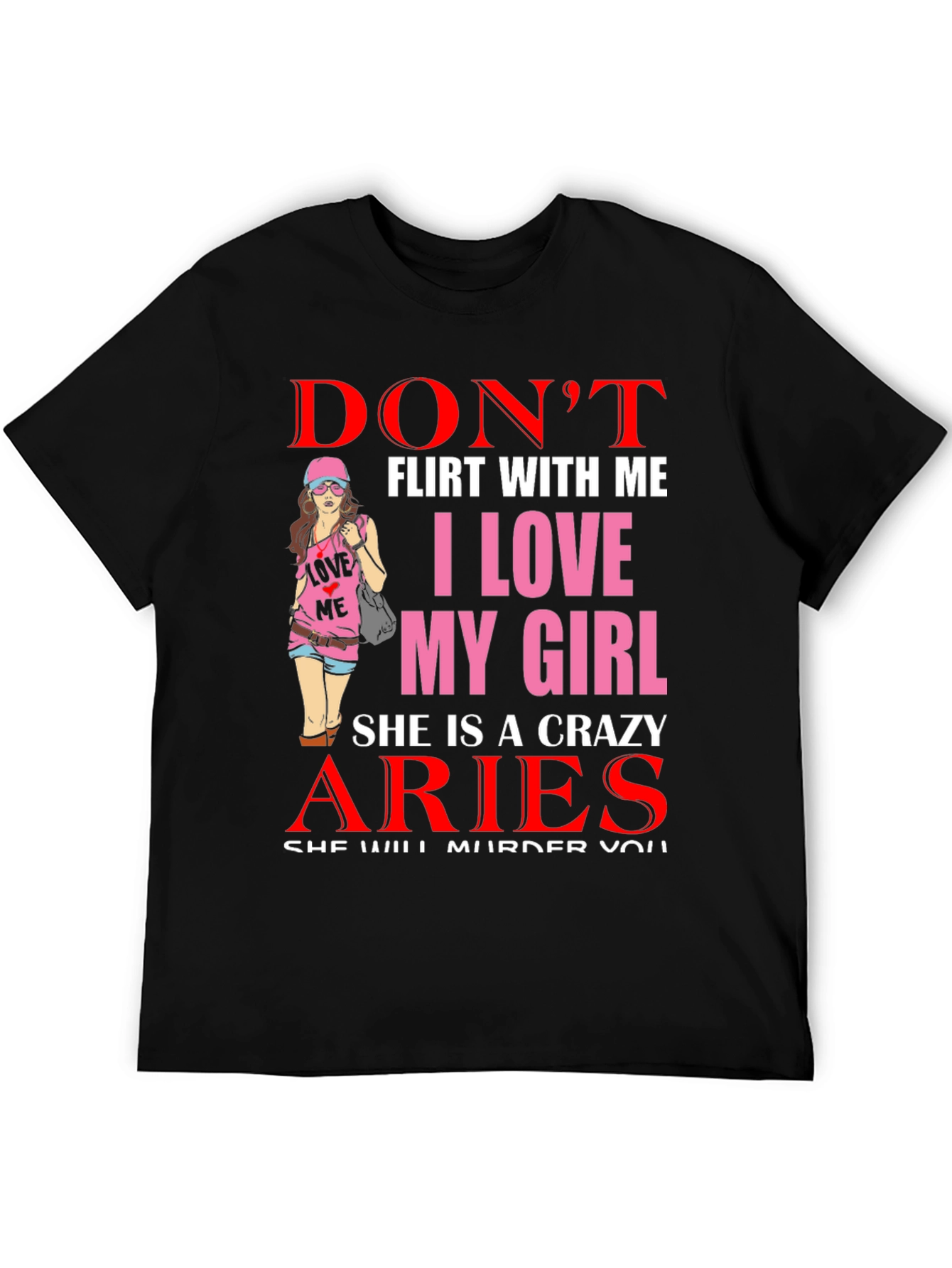 Crazy Aries Girl T-Shirt