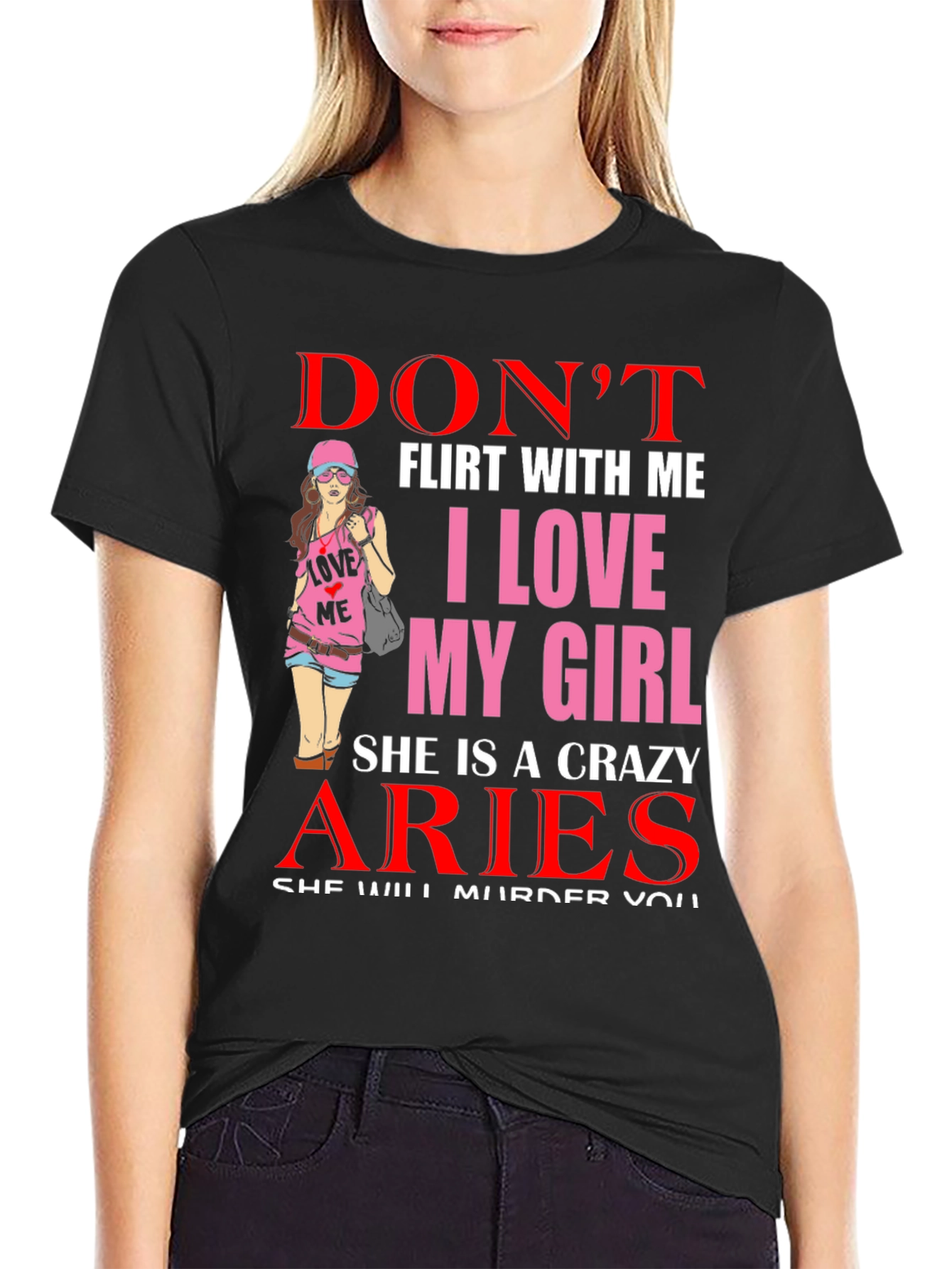 Crazy Aries Girl T-Shirt