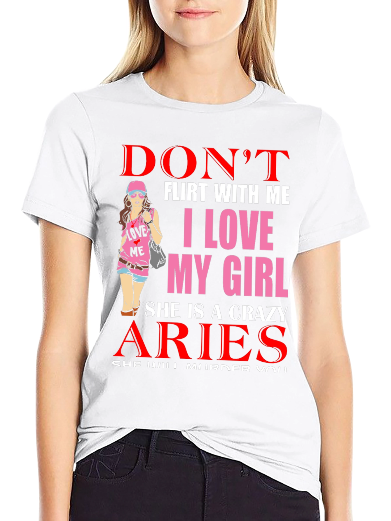 Crazy Aries Girl T-Shirt