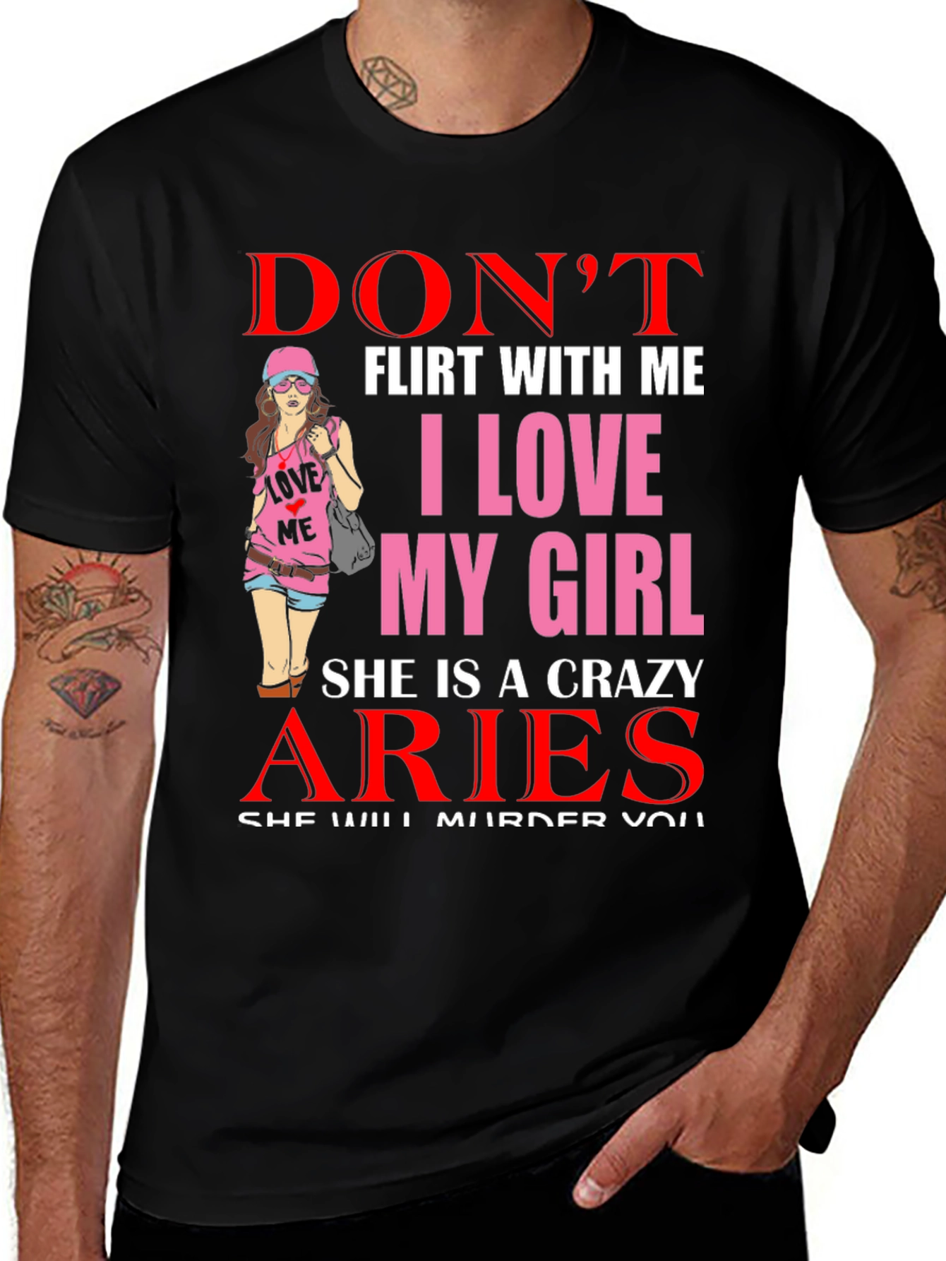 Crazy Aries Girl T-Shirt