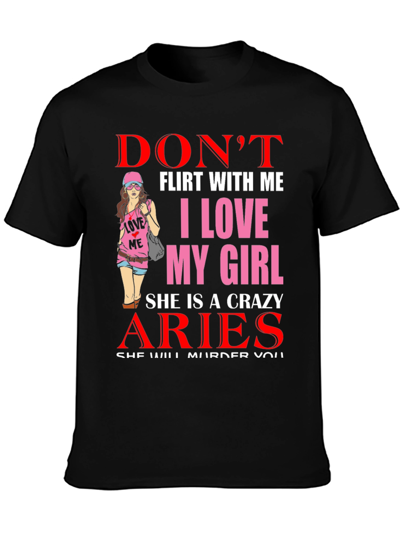 Crazy Aries Girl T-Shirt