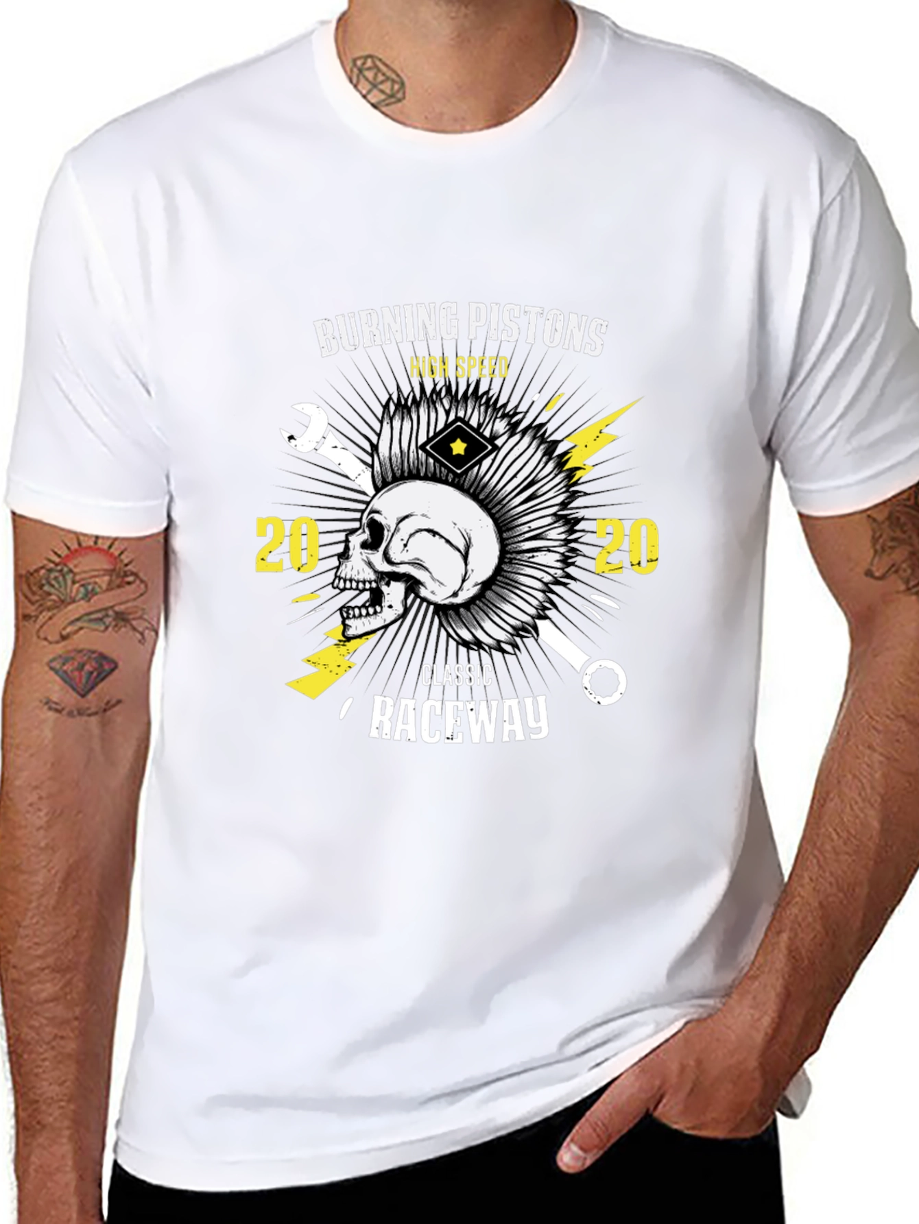 Burning Pistons Graphic Tee