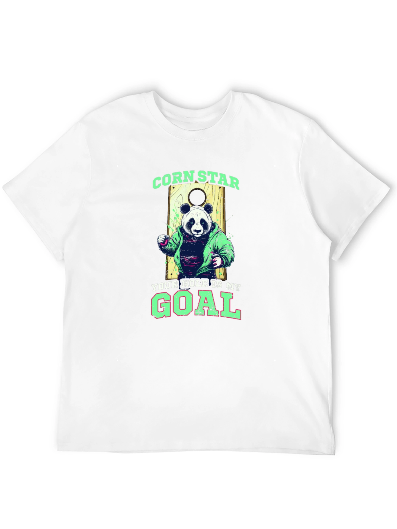 Corn Star Panda Graphic T-Shirt
