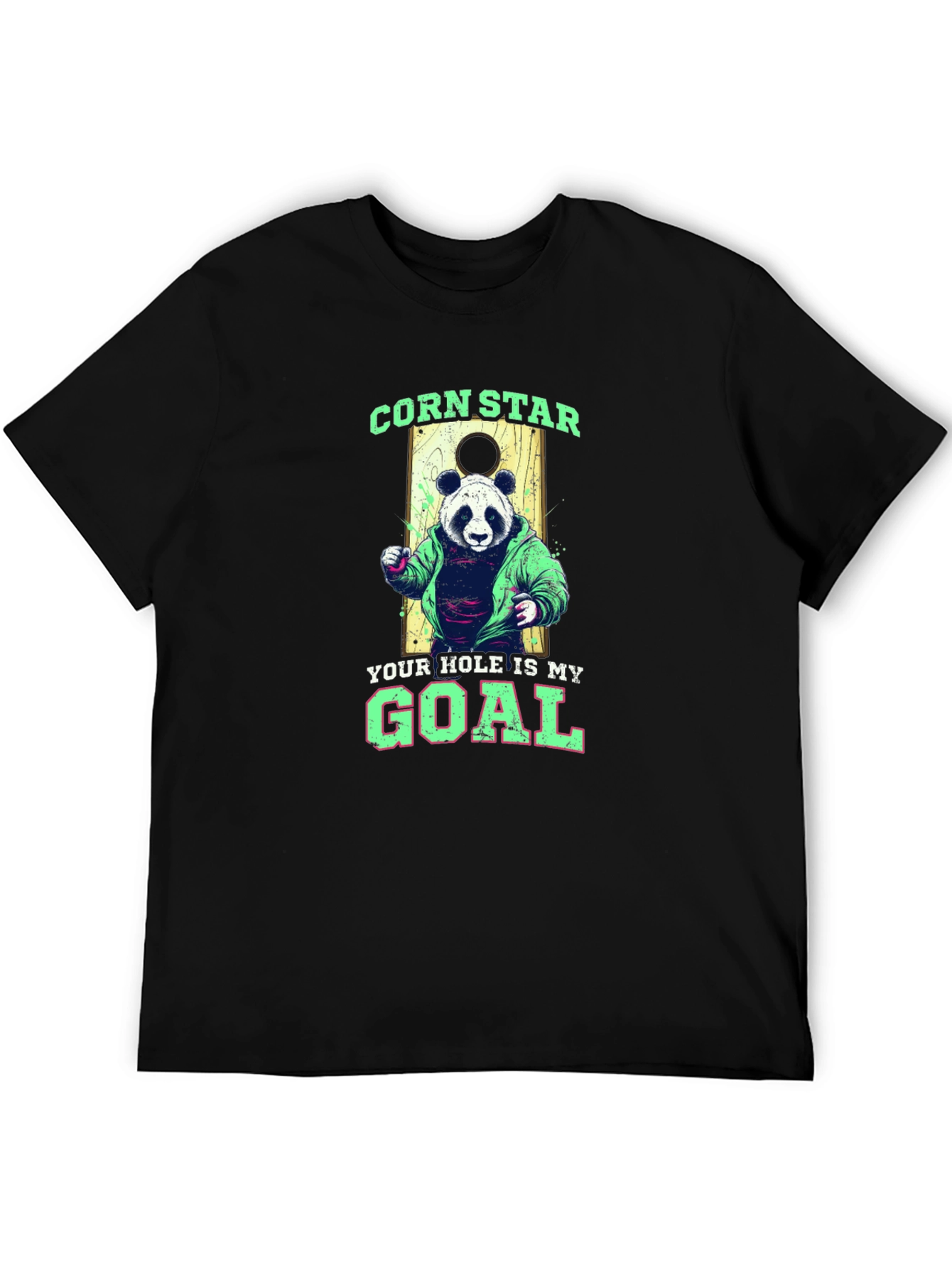 Corn Star Panda Graphic T-Shirt