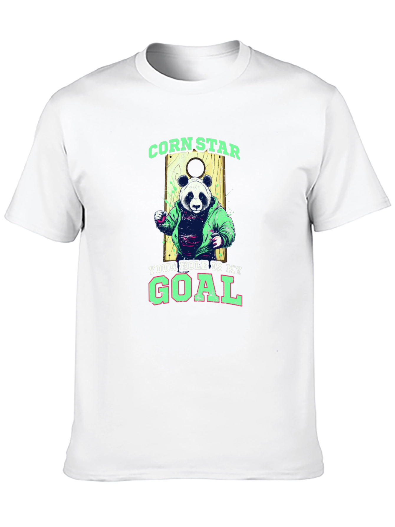Corn Star Panda Graphic T-Shirt