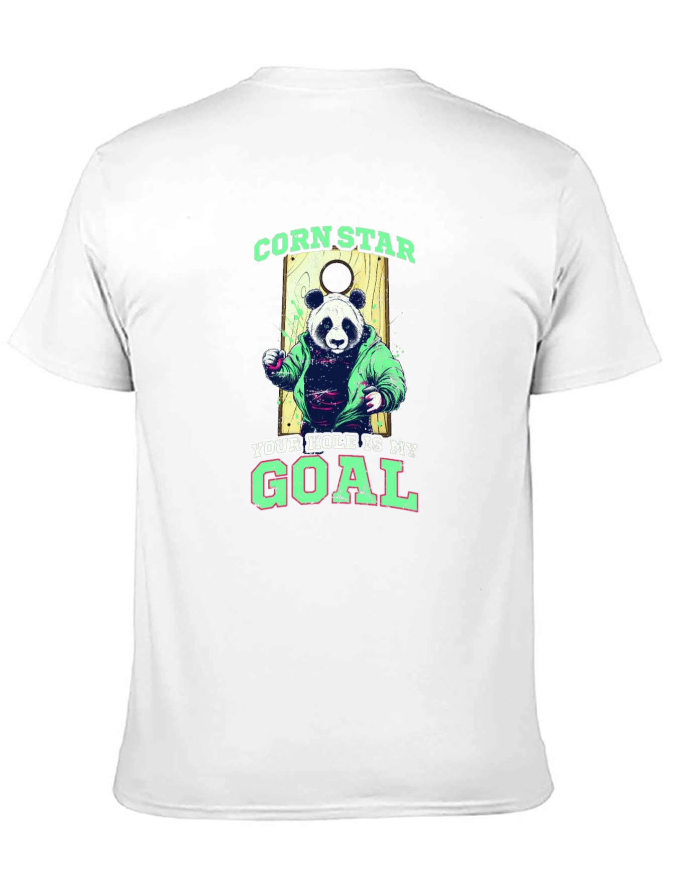 Corn Star Panda Graphic T-Shirt