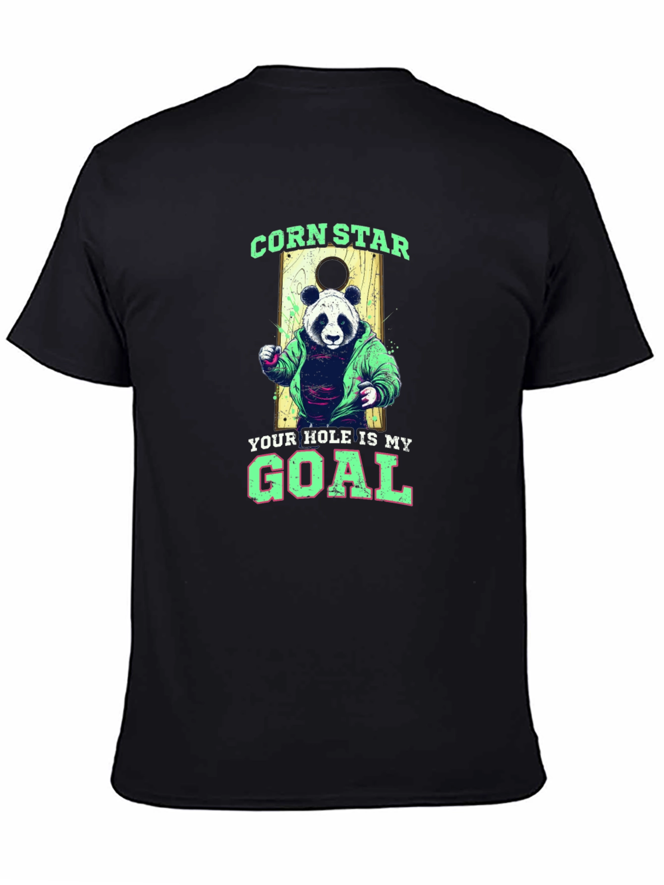 Corn Star Panda Graphic T-Shirt