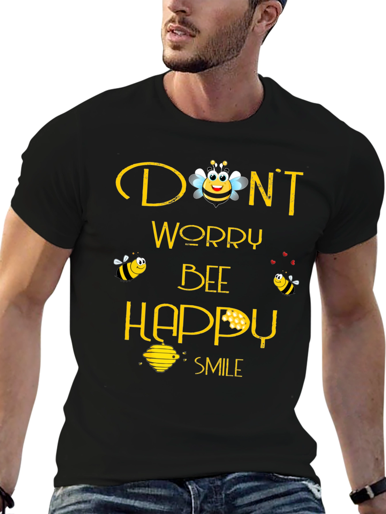 Dont Worry Bee Happy Graphic Tee