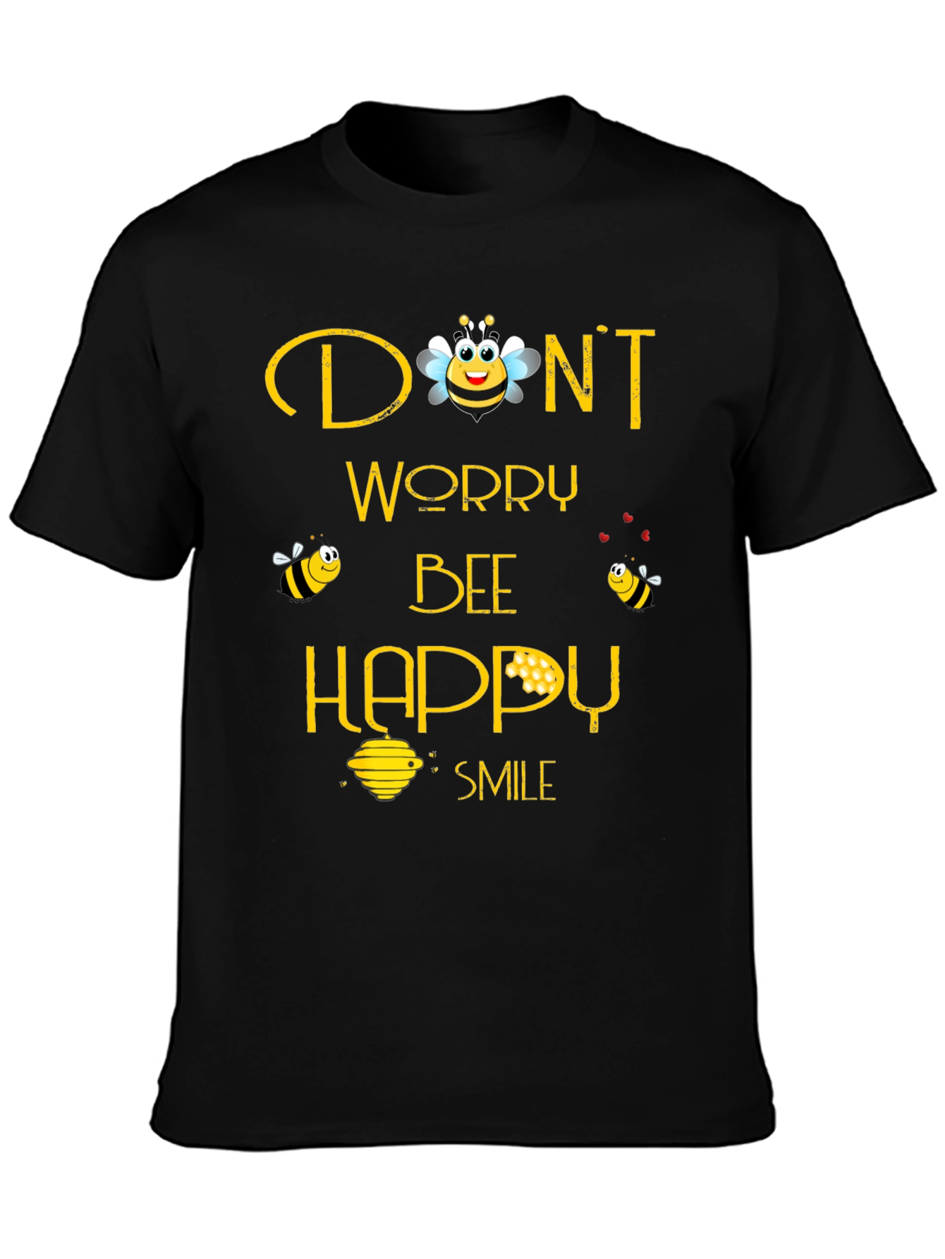 Dont Worry Bee Happy Graphic Tee