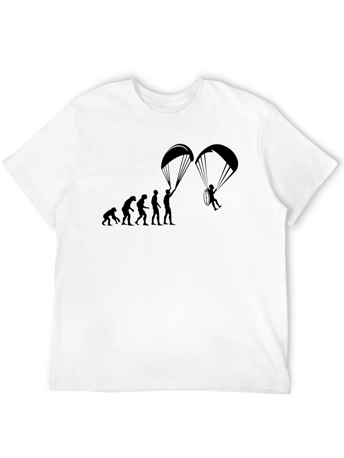 Paragliding Evolution Black T-Shirt