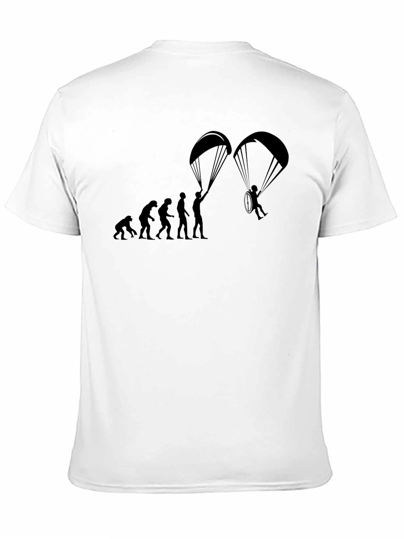 Paragliding Evolution Black T-Shirt