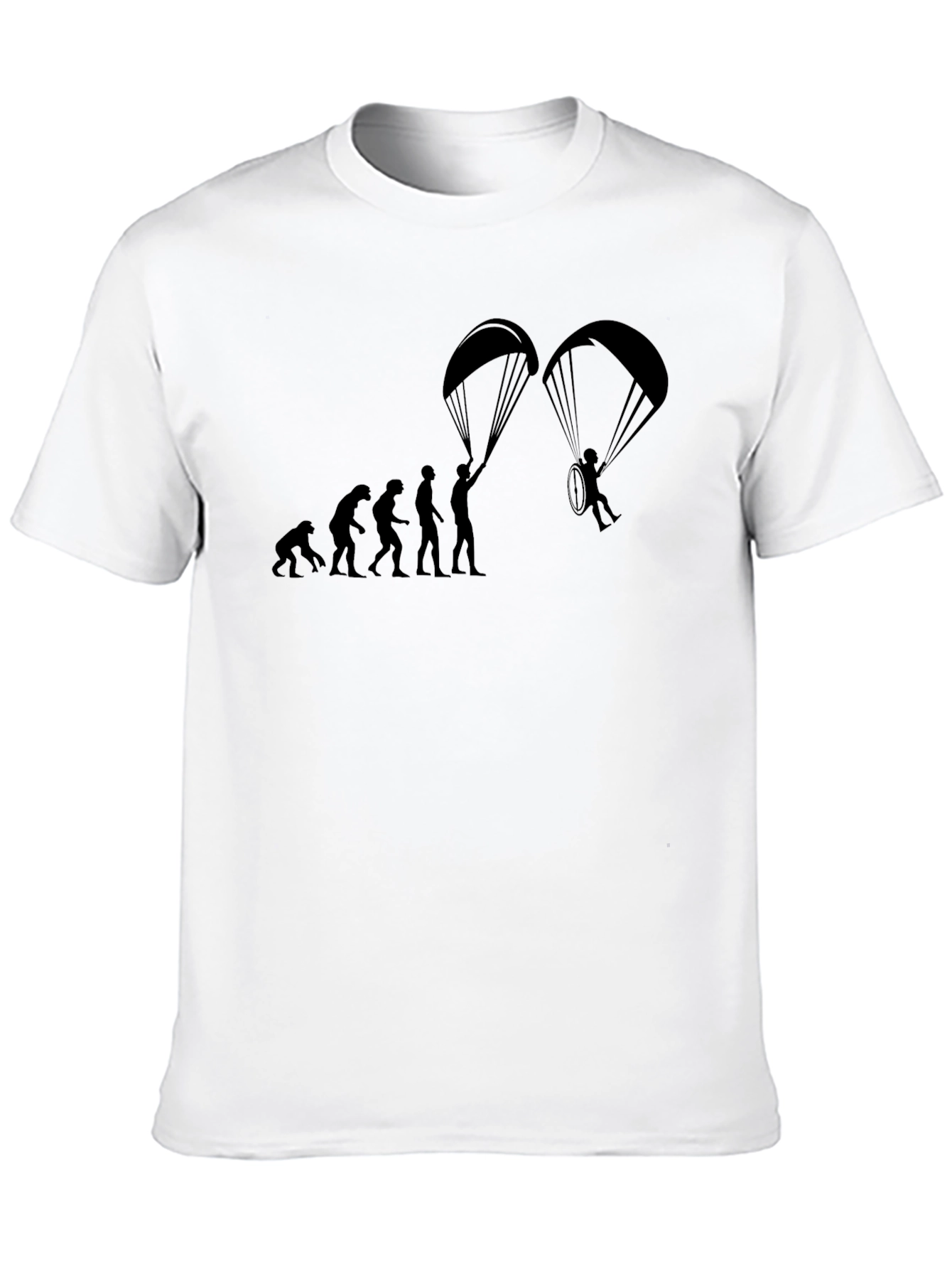 Paragliding Evolution Black T-Shirt
