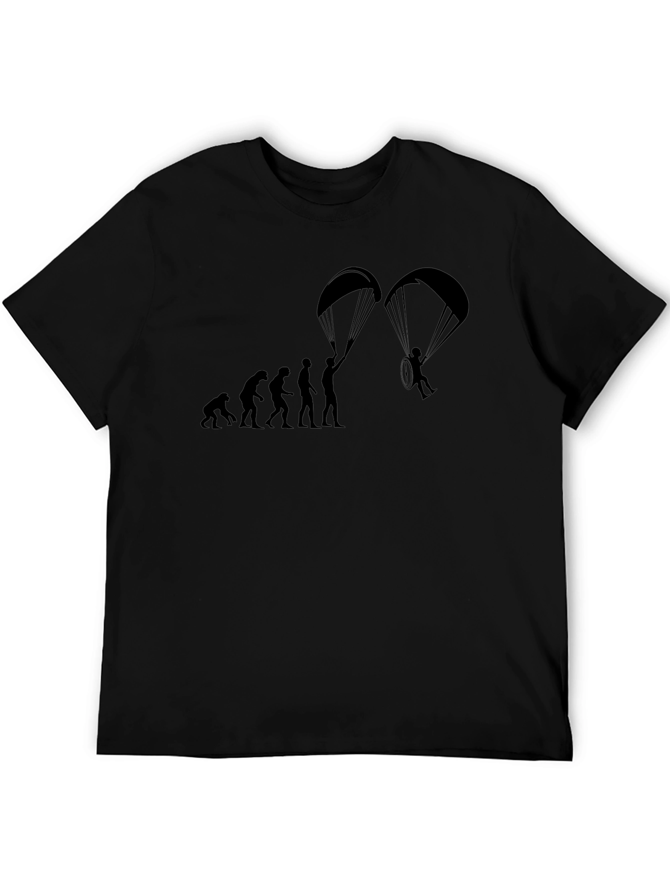 Paragliding Evolution Black T-Shirt